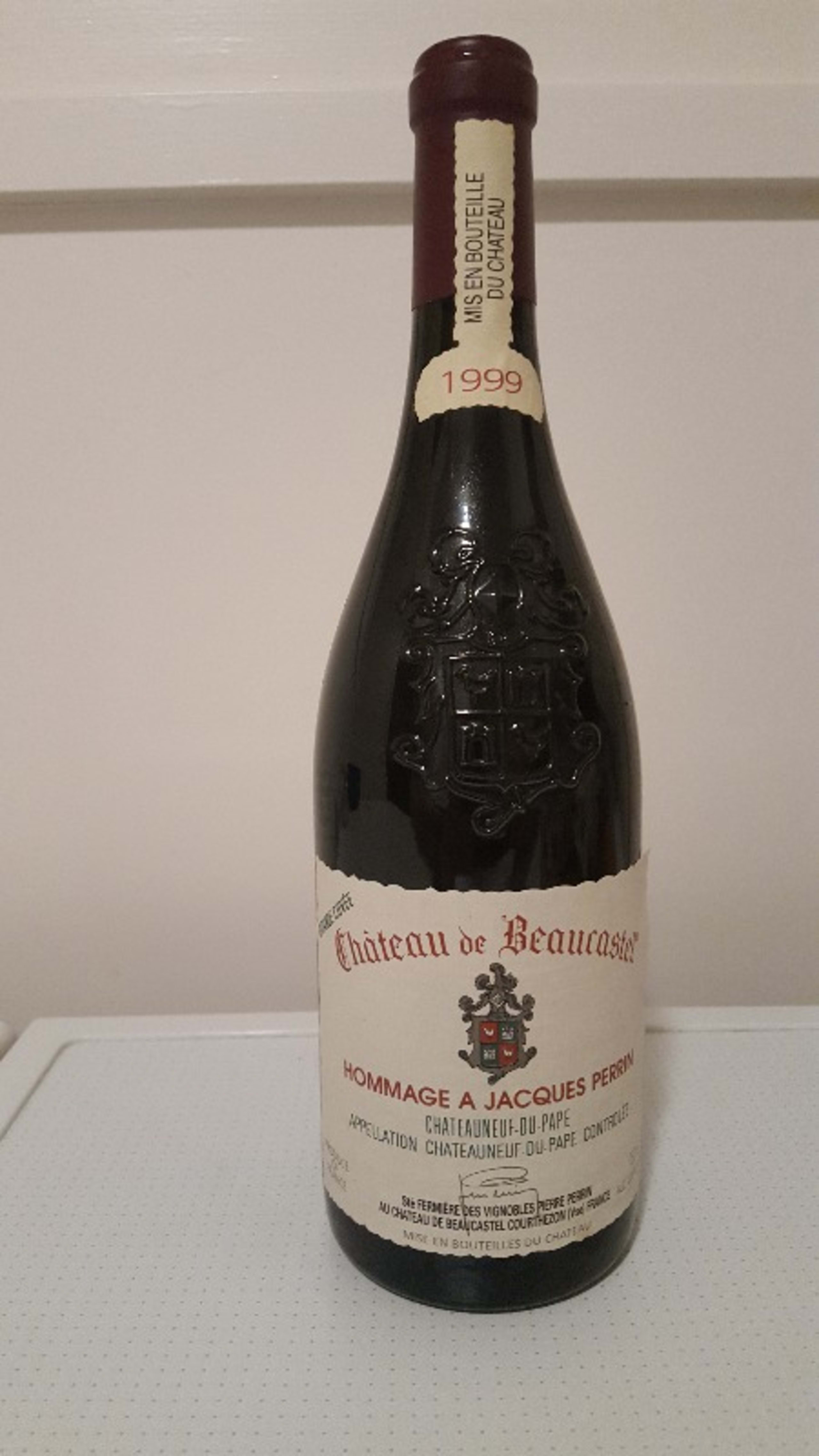 Châteauneuf-du-Pape, Hommage à Jacques Perrin, BEAUCASTEL, 1999