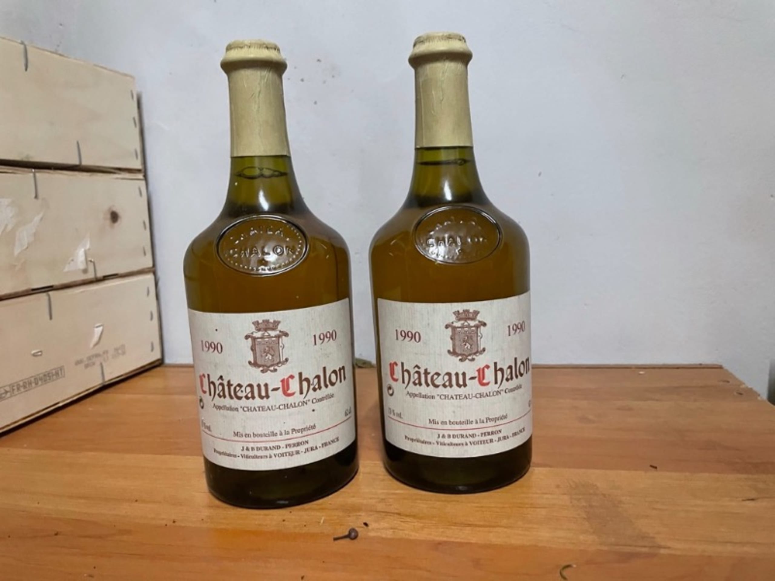2 x J&B DURAND-PERRON, Château-Châlon, 1990