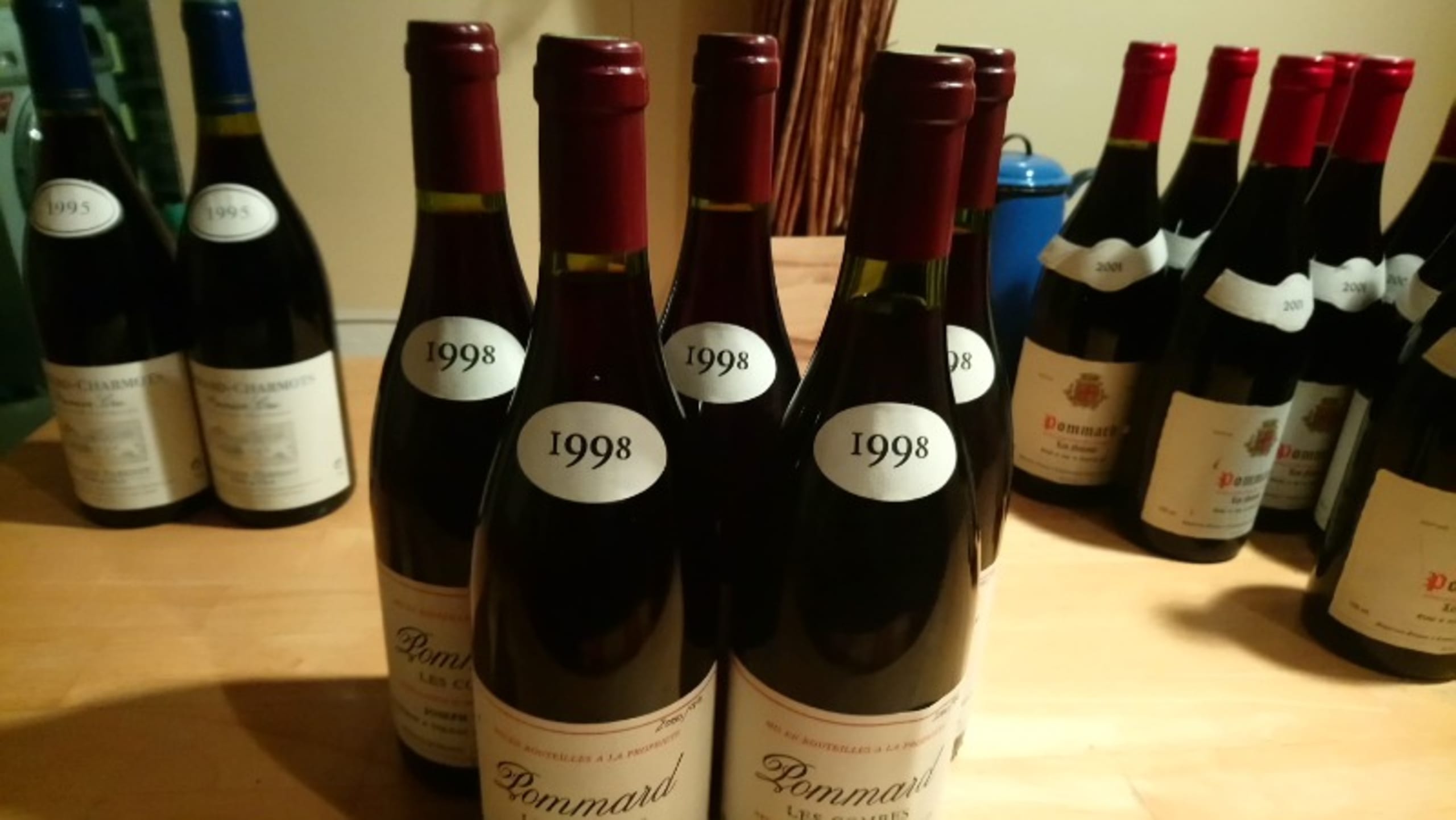 5 x Pommard, Les Combes, Joseph Voillot, 1998