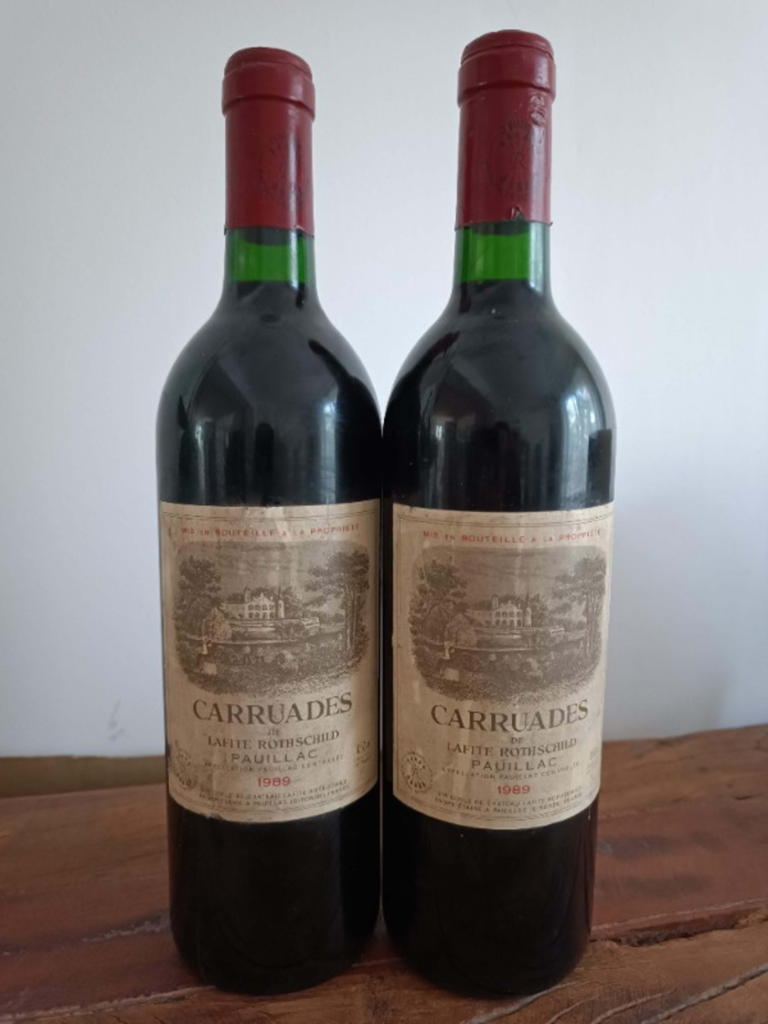 2 x Carruades, château Lafite Rothschild, Pauillac, 1989