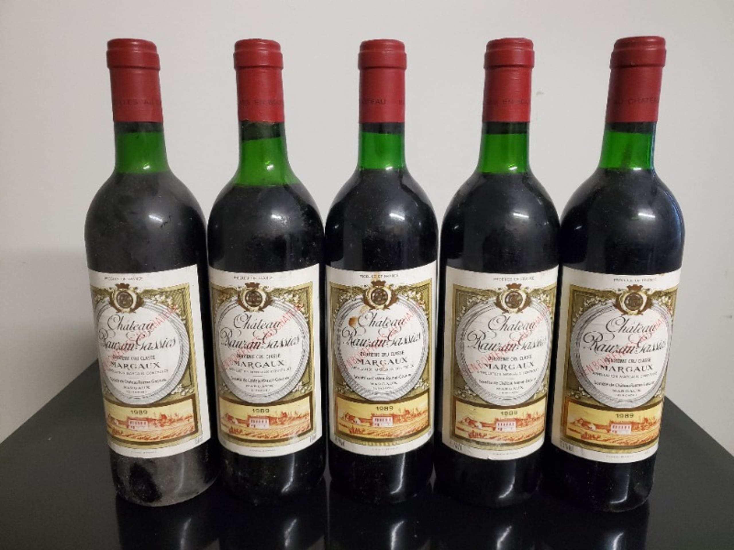 5 x Château Rauzan Gassies, Margaux, 1989