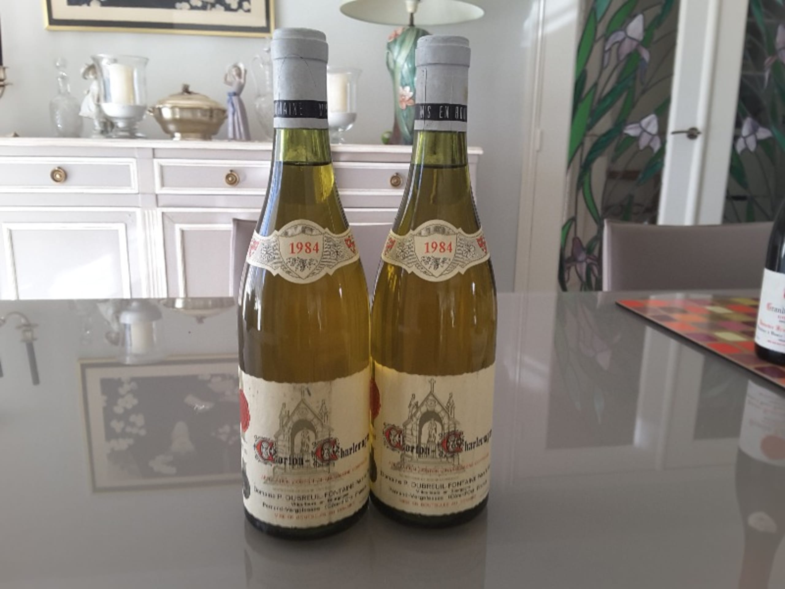 2 x Corton-Charlemagne, P Dubreuil Fontaine, 1984