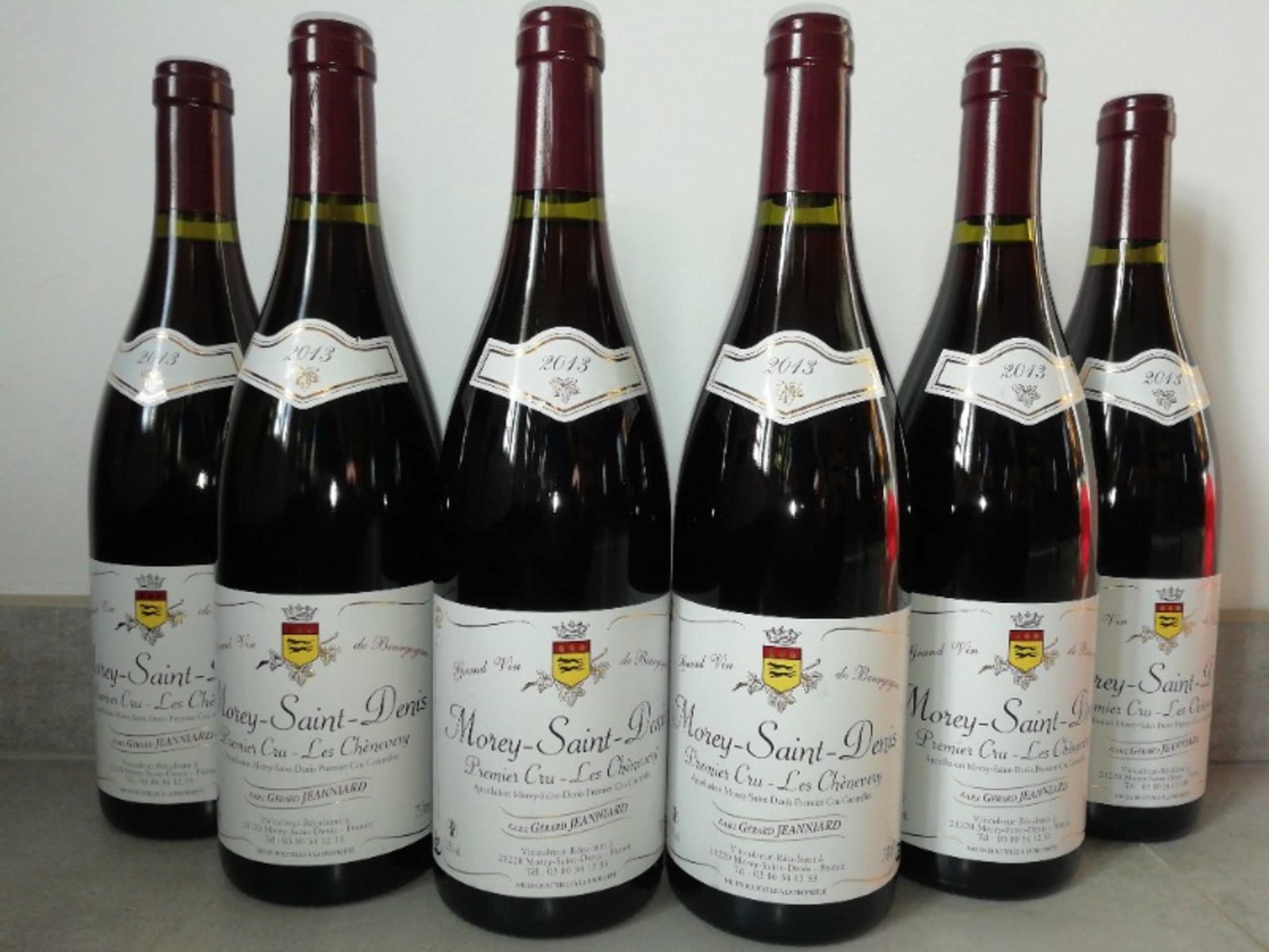 6 x Morey-Saint-Denis, 1er Cru Les Chenevery, Gérard Jeanniard, 2013