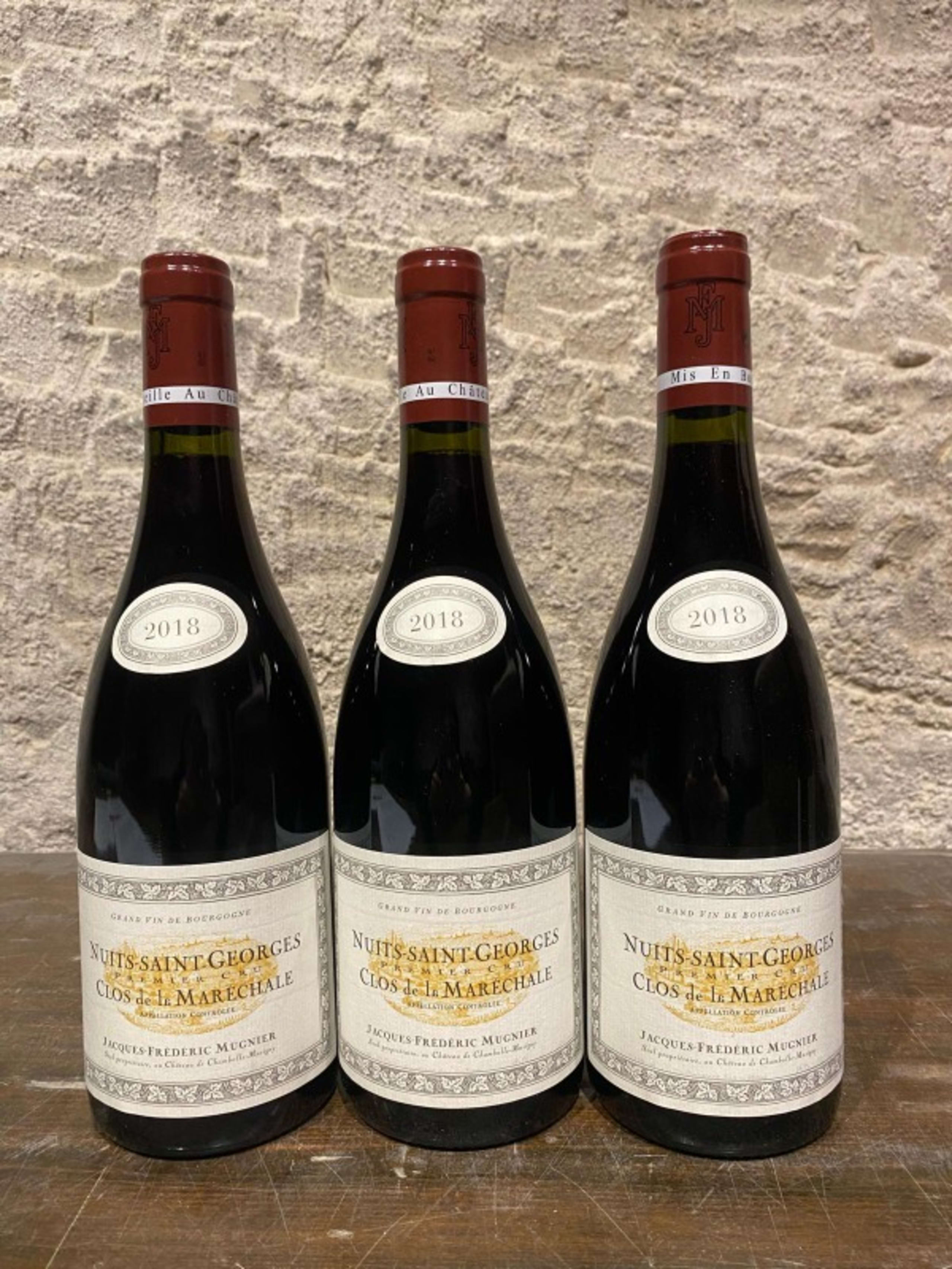 9 x Nuits-Saint-Georges, 1er Cru - Clos de la Maréchale, Domaine Jacques Frédéric Mugnier, 2018