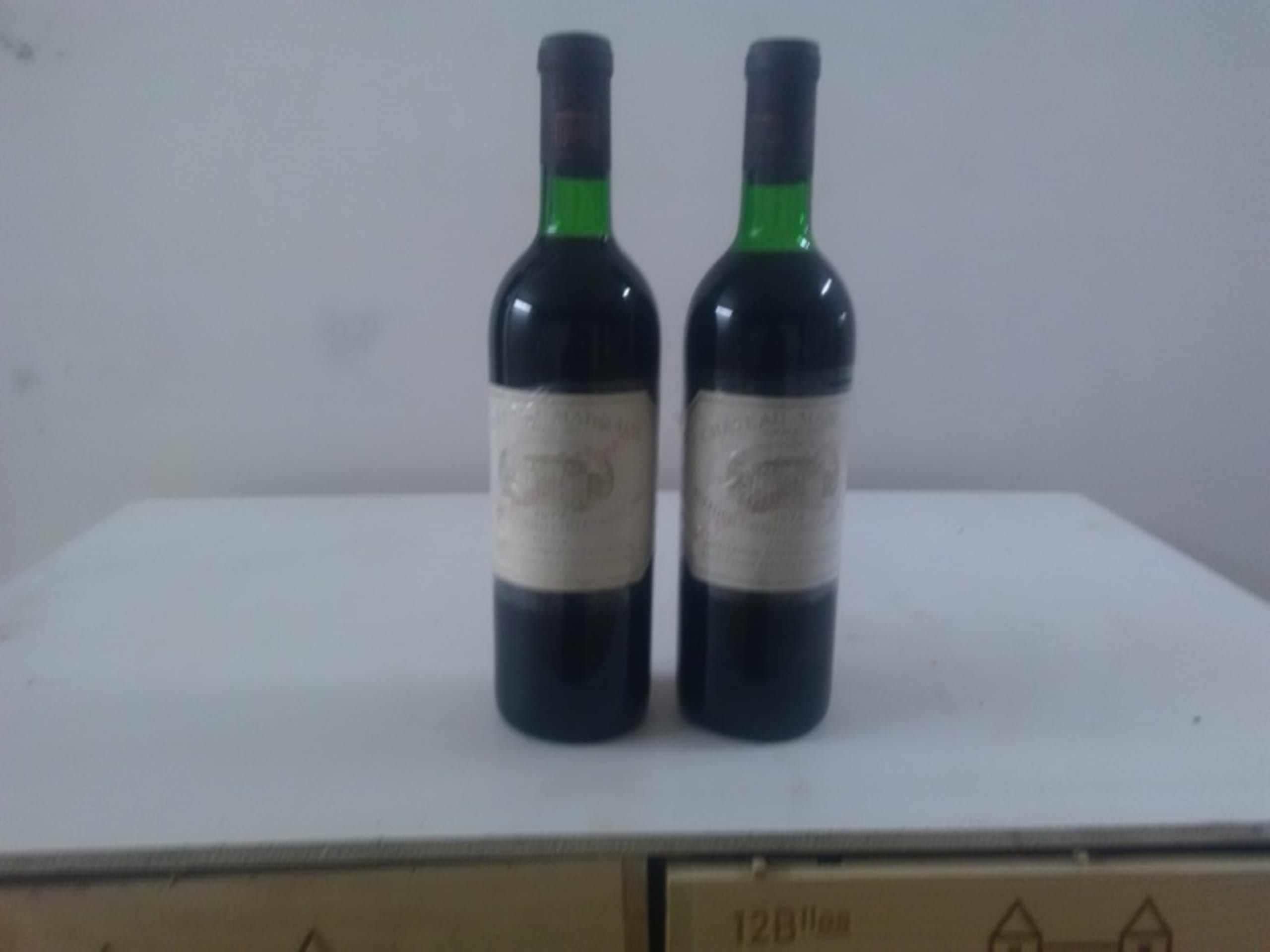 2 x château Margaux, Margaux, 1974
