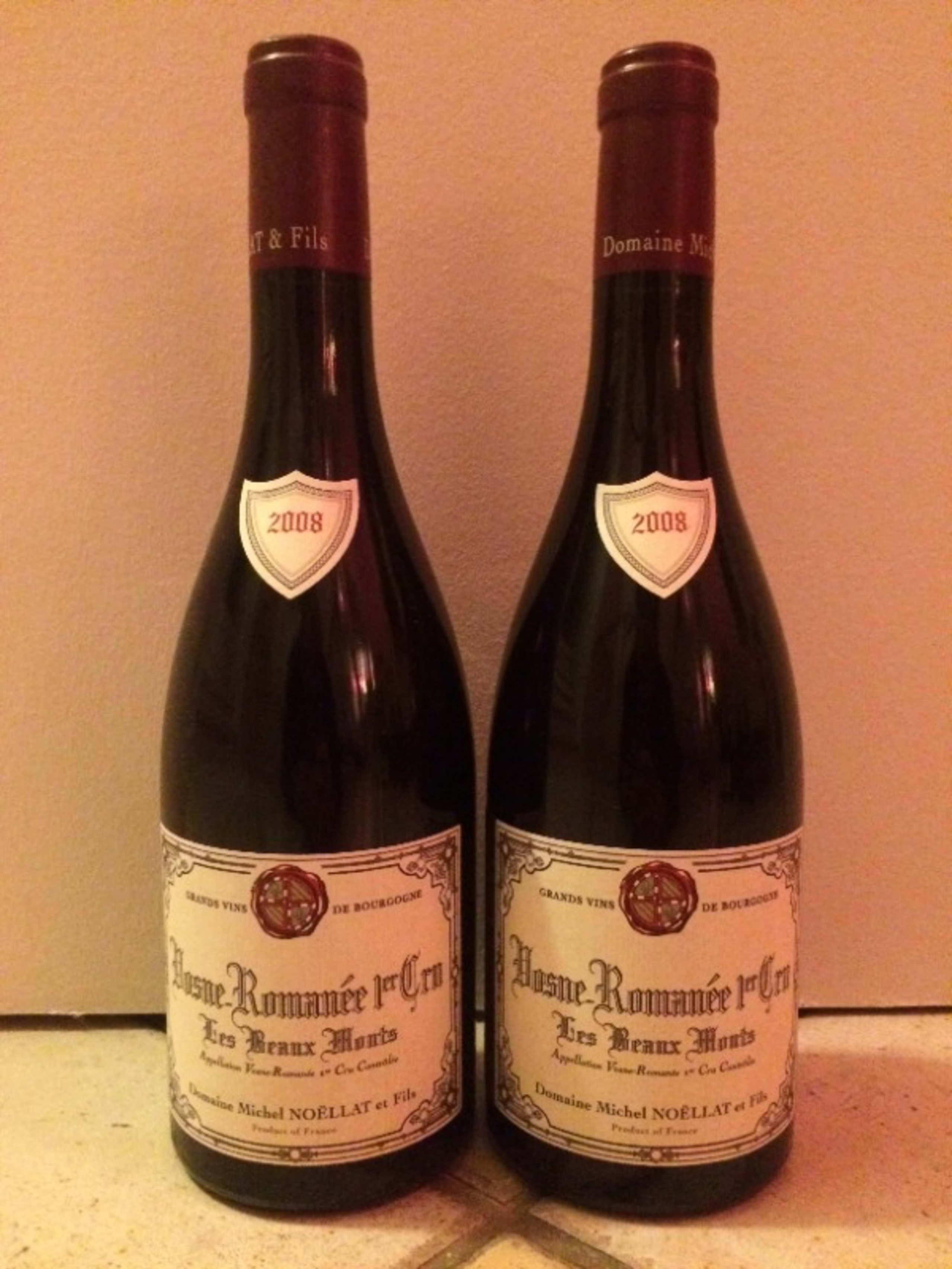 2 x Vosne-Romanée, 1er Cru Beaux Monts, M. Noellat, 2008