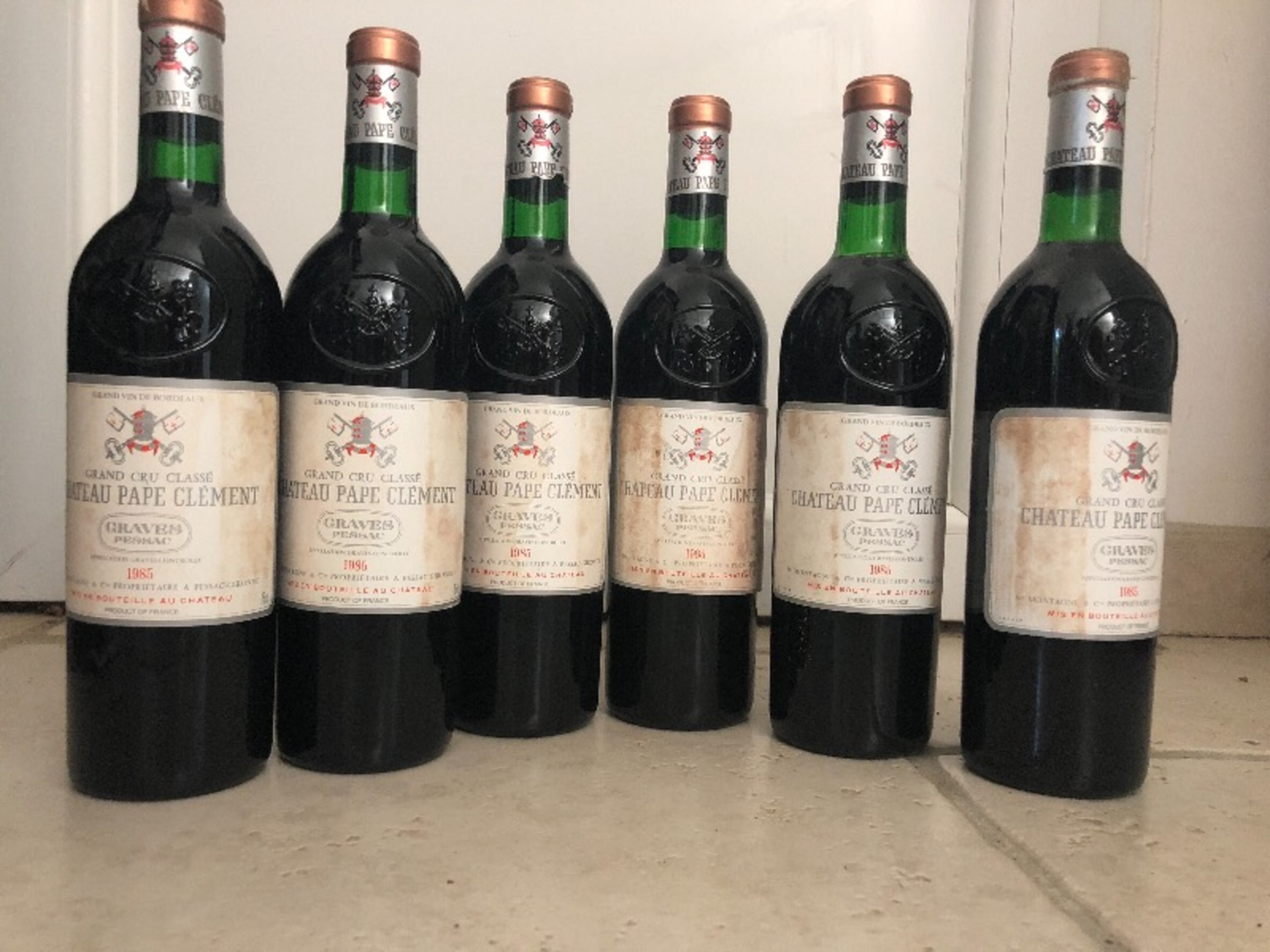 6 x Château Pape Clément, Graves, 1985