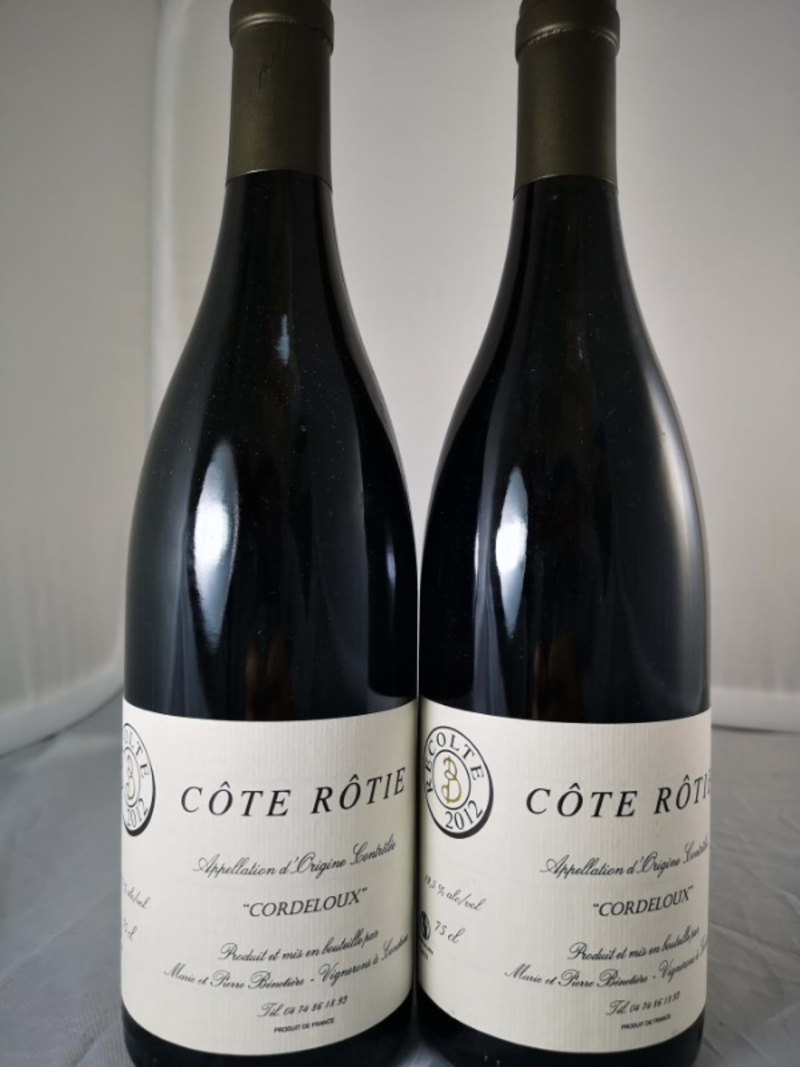 2 x Côte-Rôtie, Le Cordeloux, Pierre Bénetière, 2012