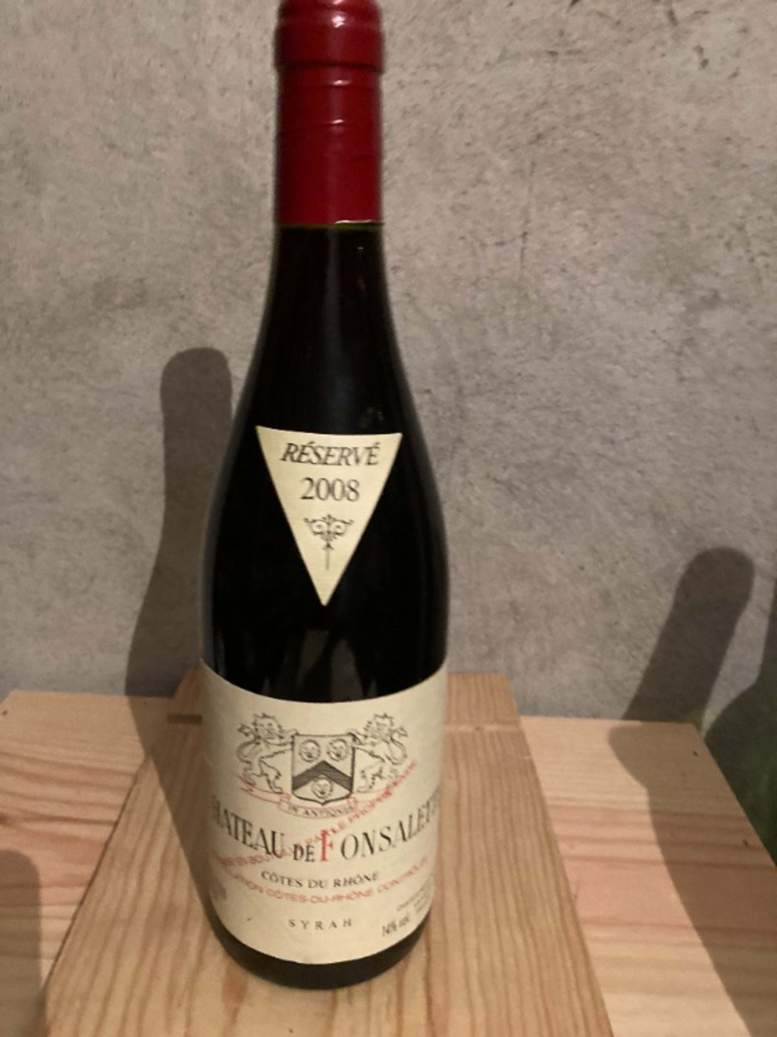 Côtes-du-Rhône, Réservé - Syrah, Château de Fonsalette, 2008