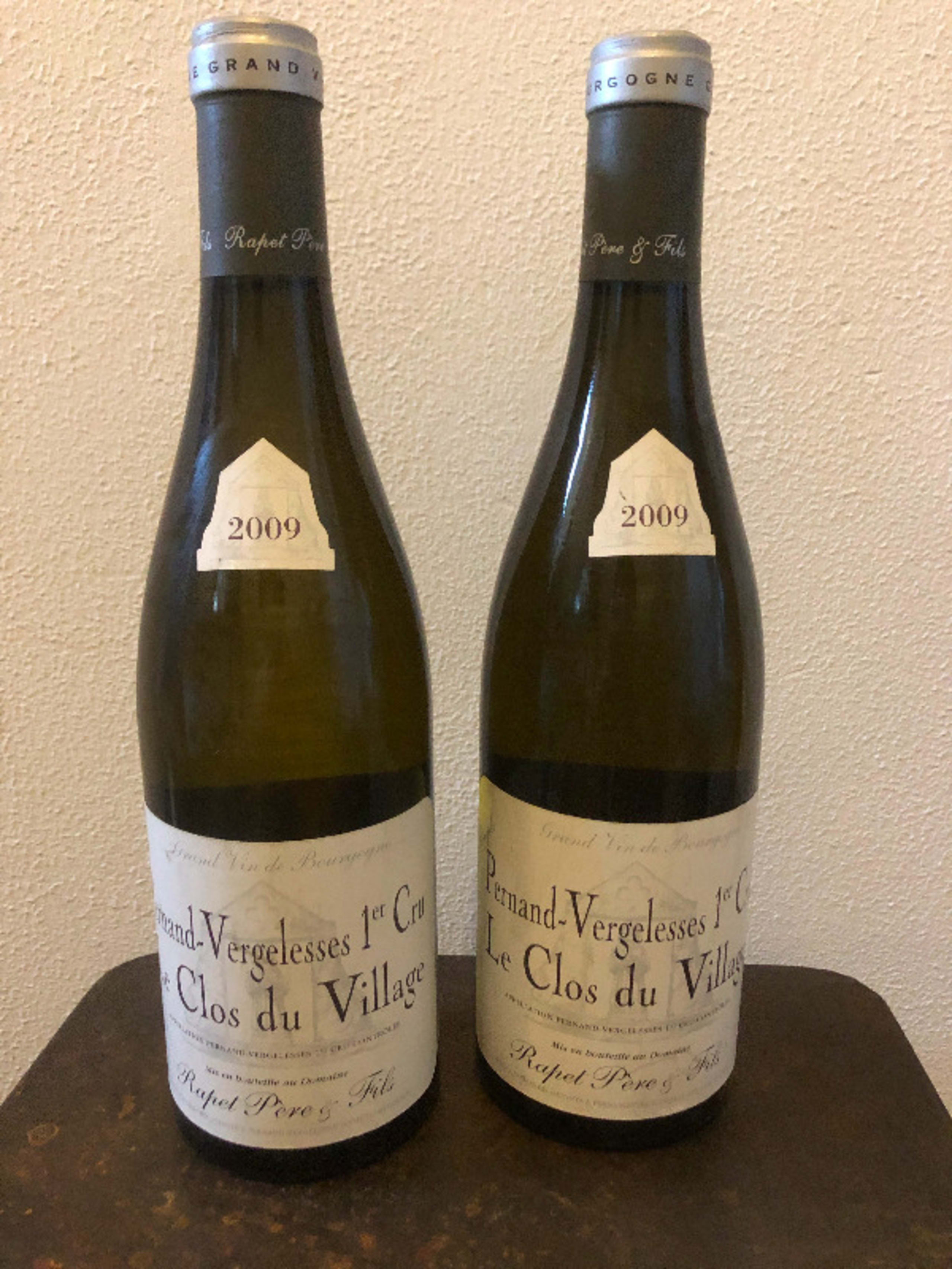 2 x Pernand-Vergelesses, Le Clos du Village, Rapet Père & Fils, 2009