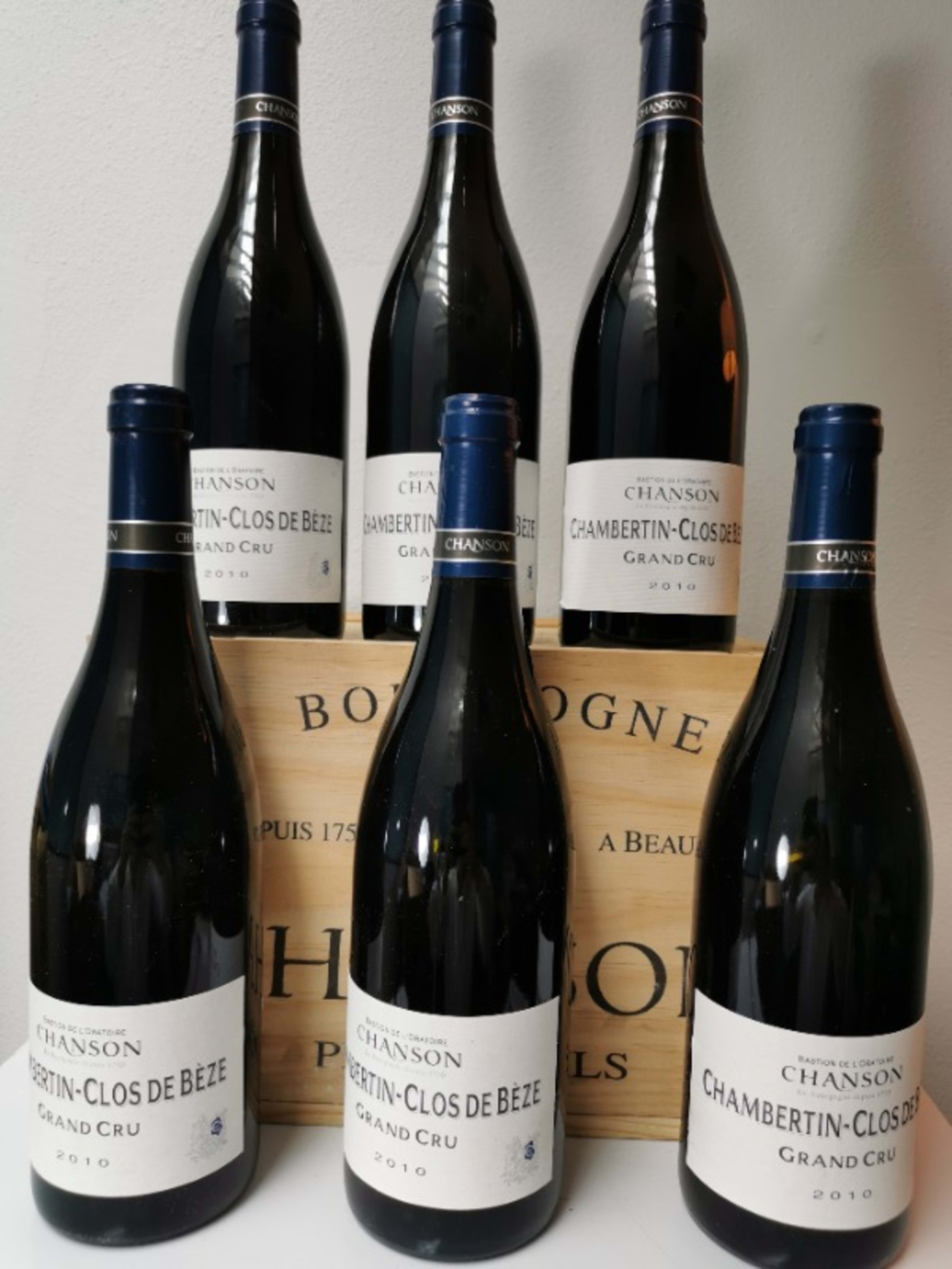 6 x Chambertin, Clos de Bèze- Grand Cru, Domaine Chanson, 2010