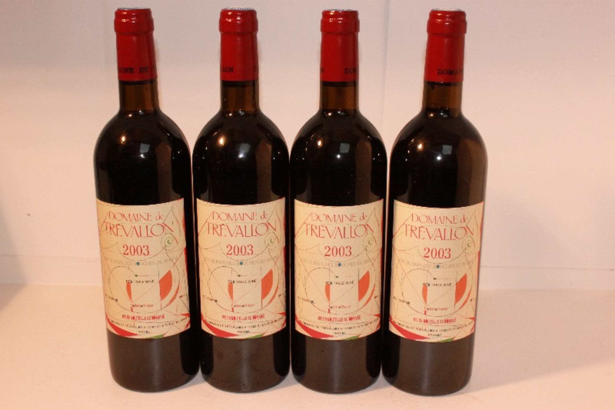 4 x Côtes-du-Rhône, VDP Bouches du Rhones, Domaine de TREVALLON, 2003