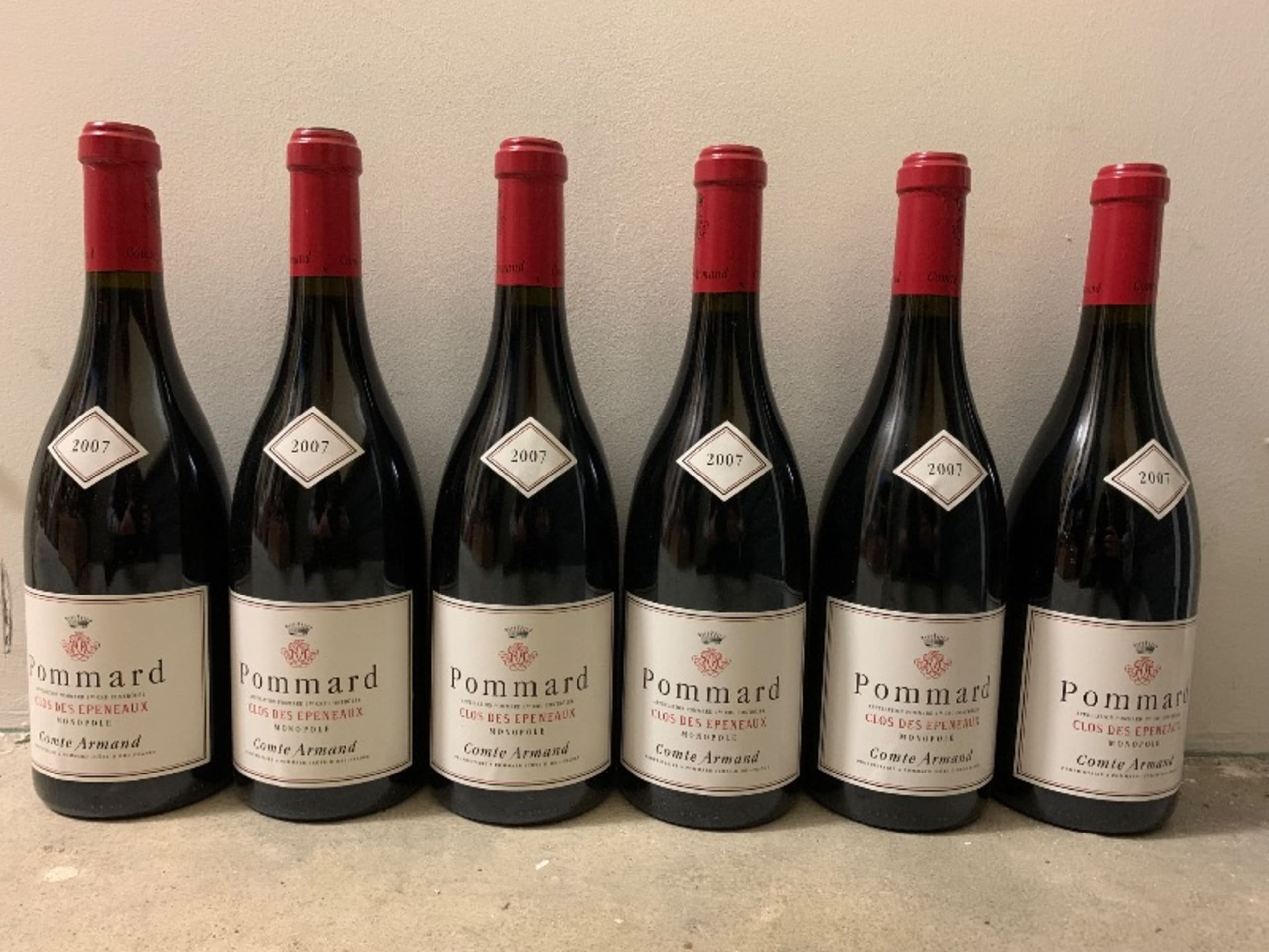 6 x Pommard, Cuvée Clos des Épeneaux 1er Cru, Domaine Comte Armand, 2007