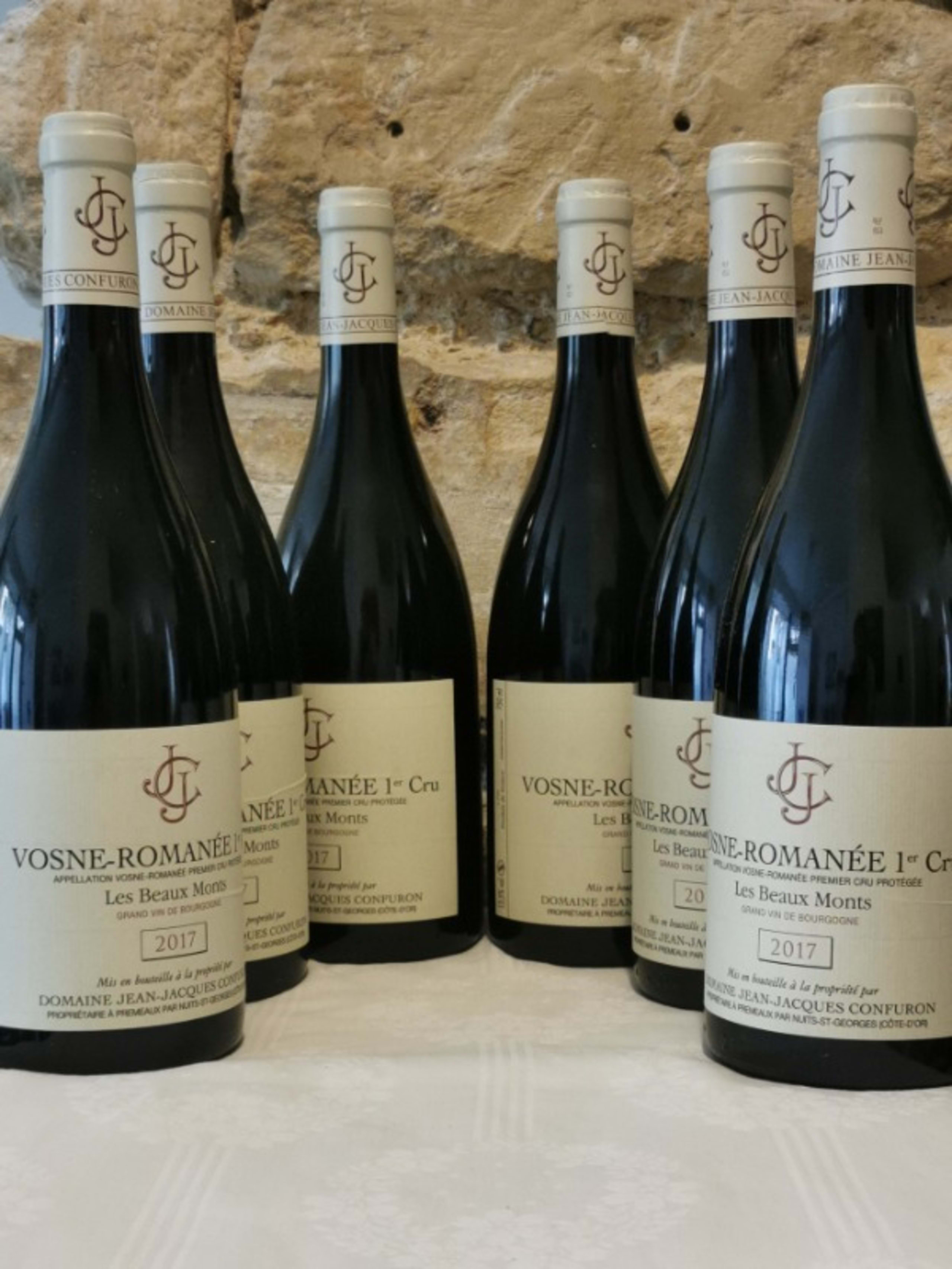 6 x Vosne-Romanée, 1er Cru - Les Beaux Monts, Domaine J. J. Confuron, 2017