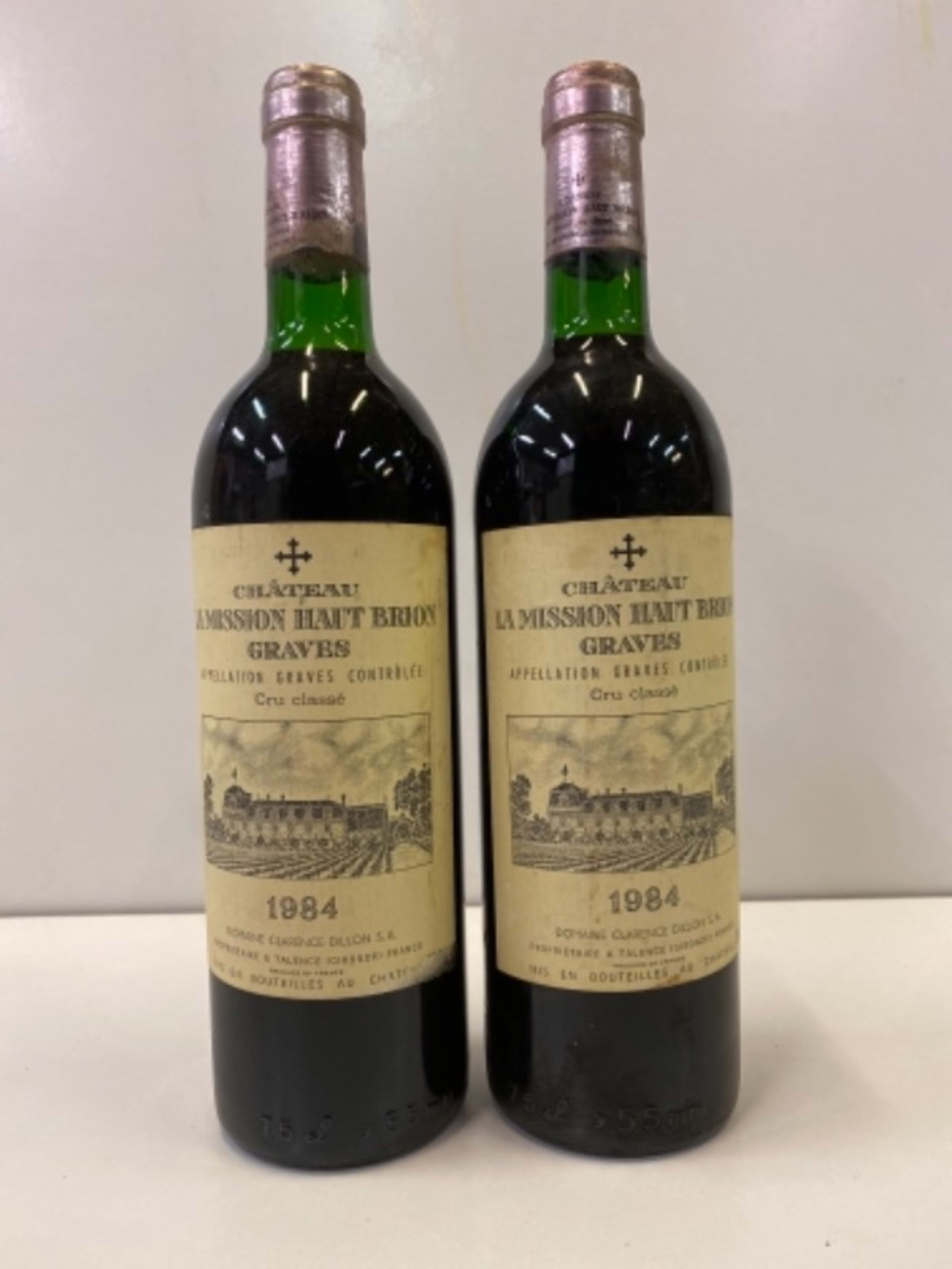 2 x Château La Mission Haut-Brion, Graves, 1984