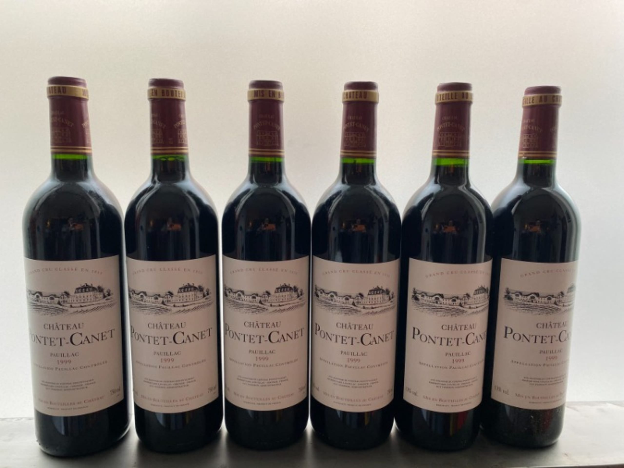 6 x Château Pontet-Canet, Pauillac, 1999