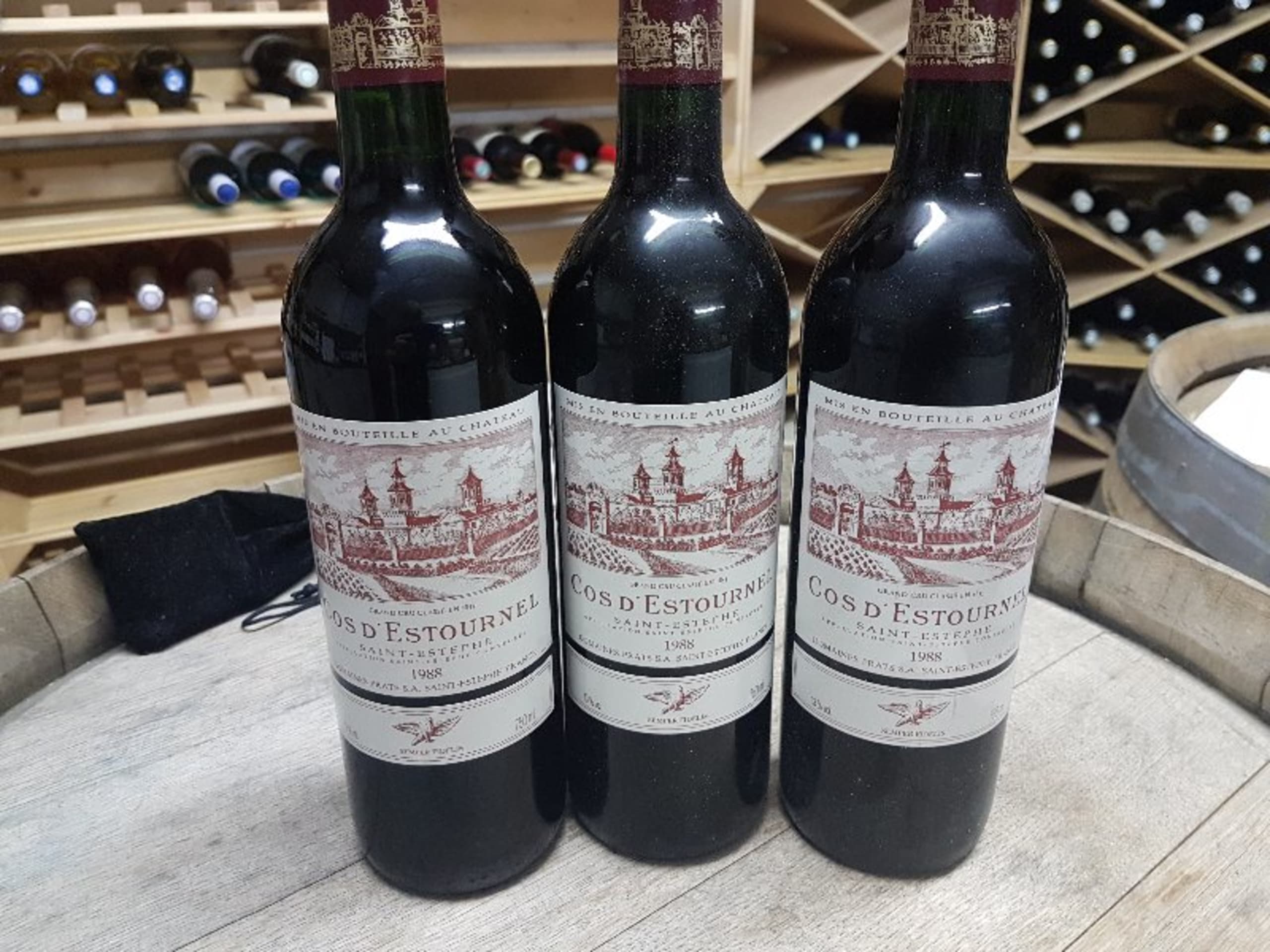 3 x Château Cos d'Estounel, Saint-Estèphe, 1988