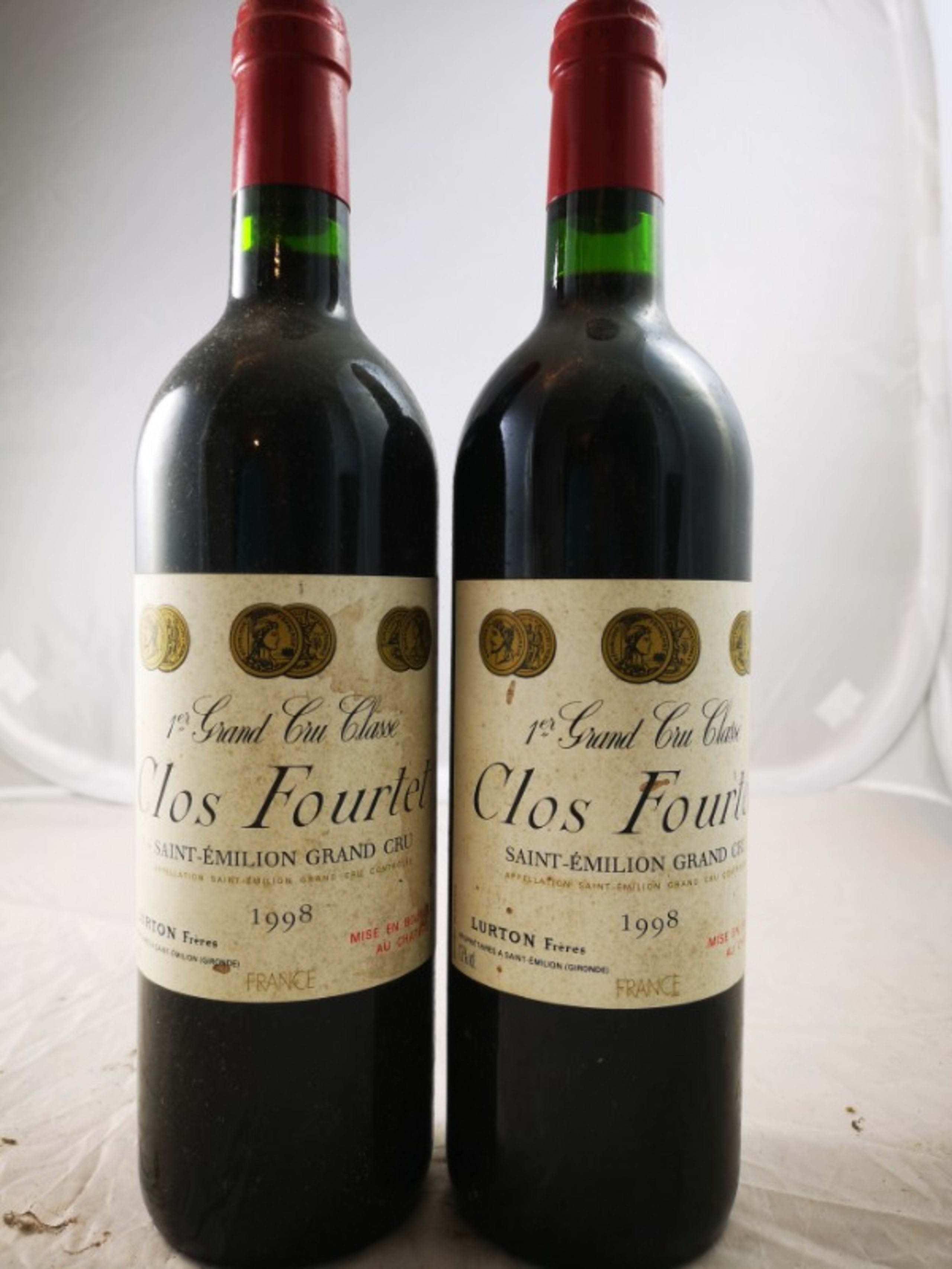 2 x Clos Fourtet, Saint-Émilion Grand Cru, 1998