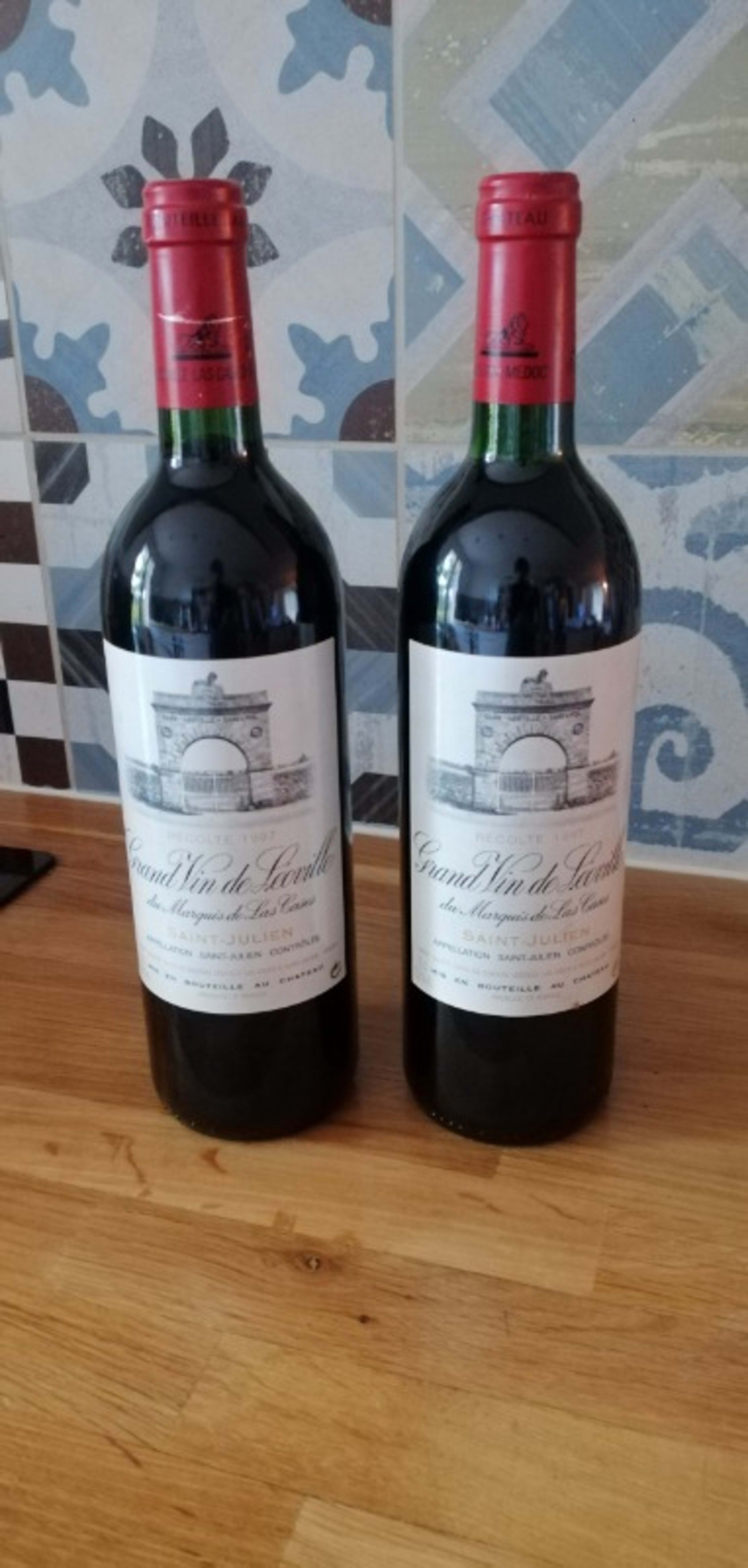 2 x Grand Vin de Léoville du marquis de las cases, Saint-Julien, 1997