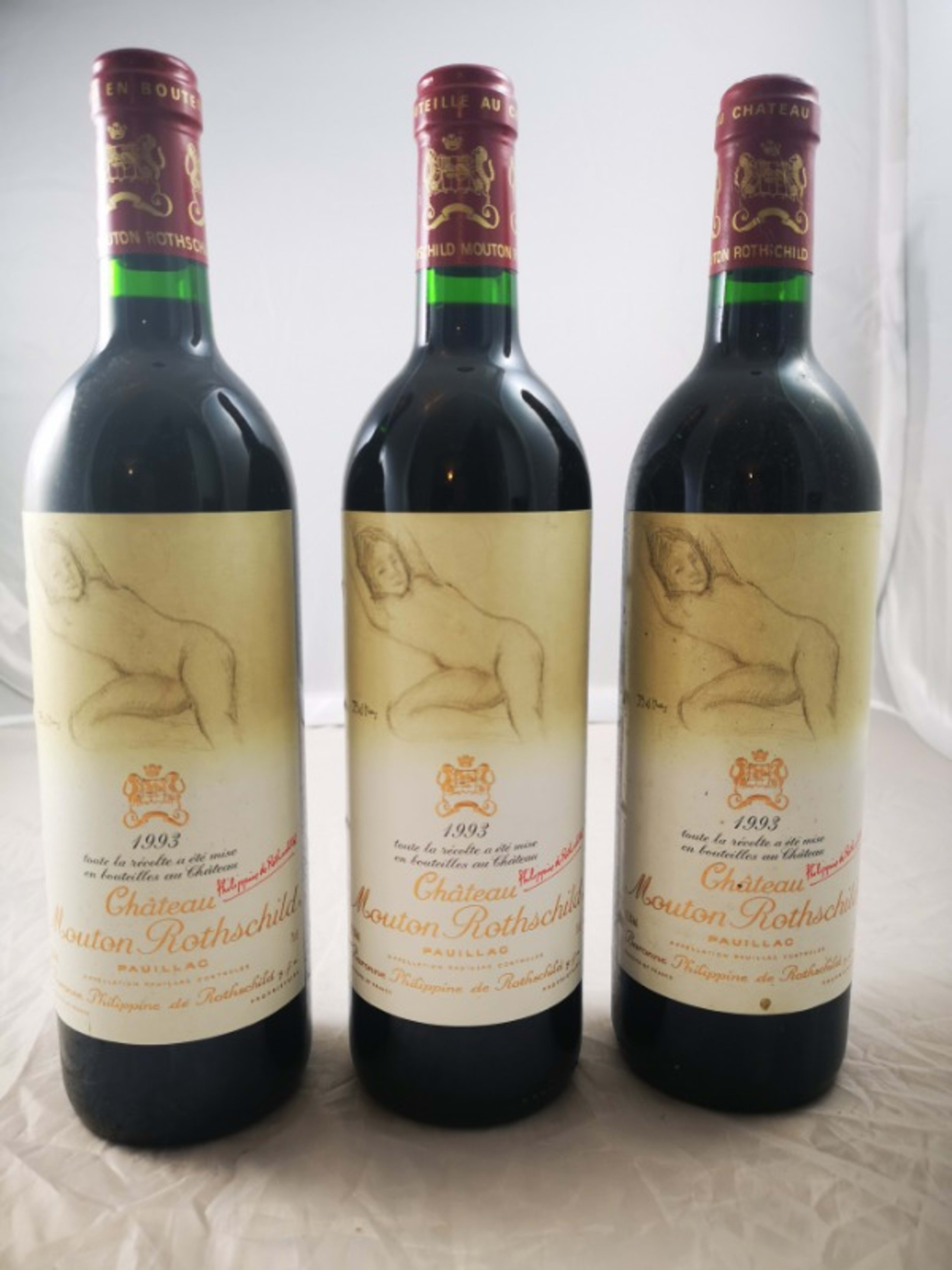 3 x Château Mouton Rothschild, Pauillac, 1993
