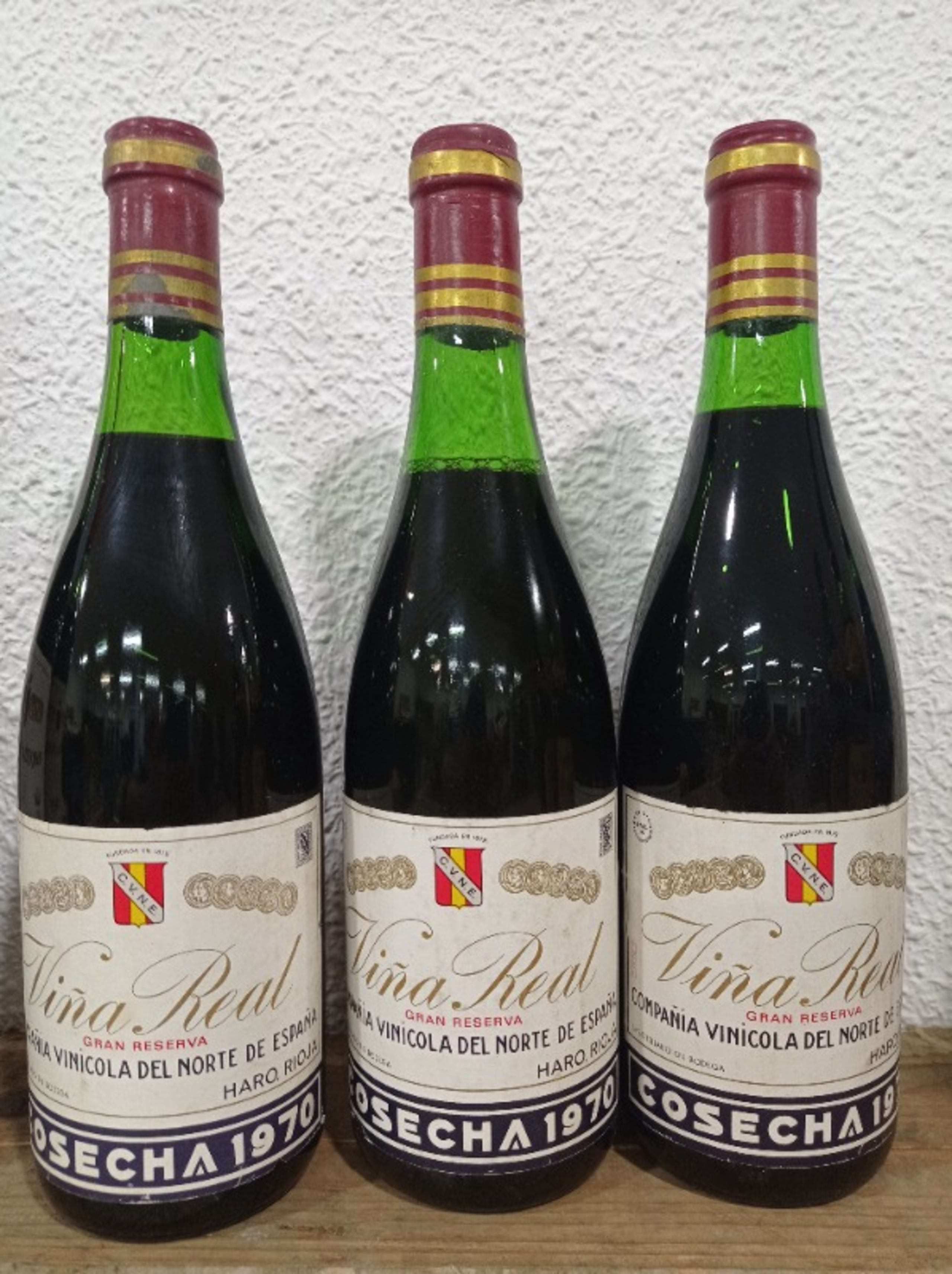 3 x Gran Reserva, Viña Real CVNE 70, Rioja, 1970