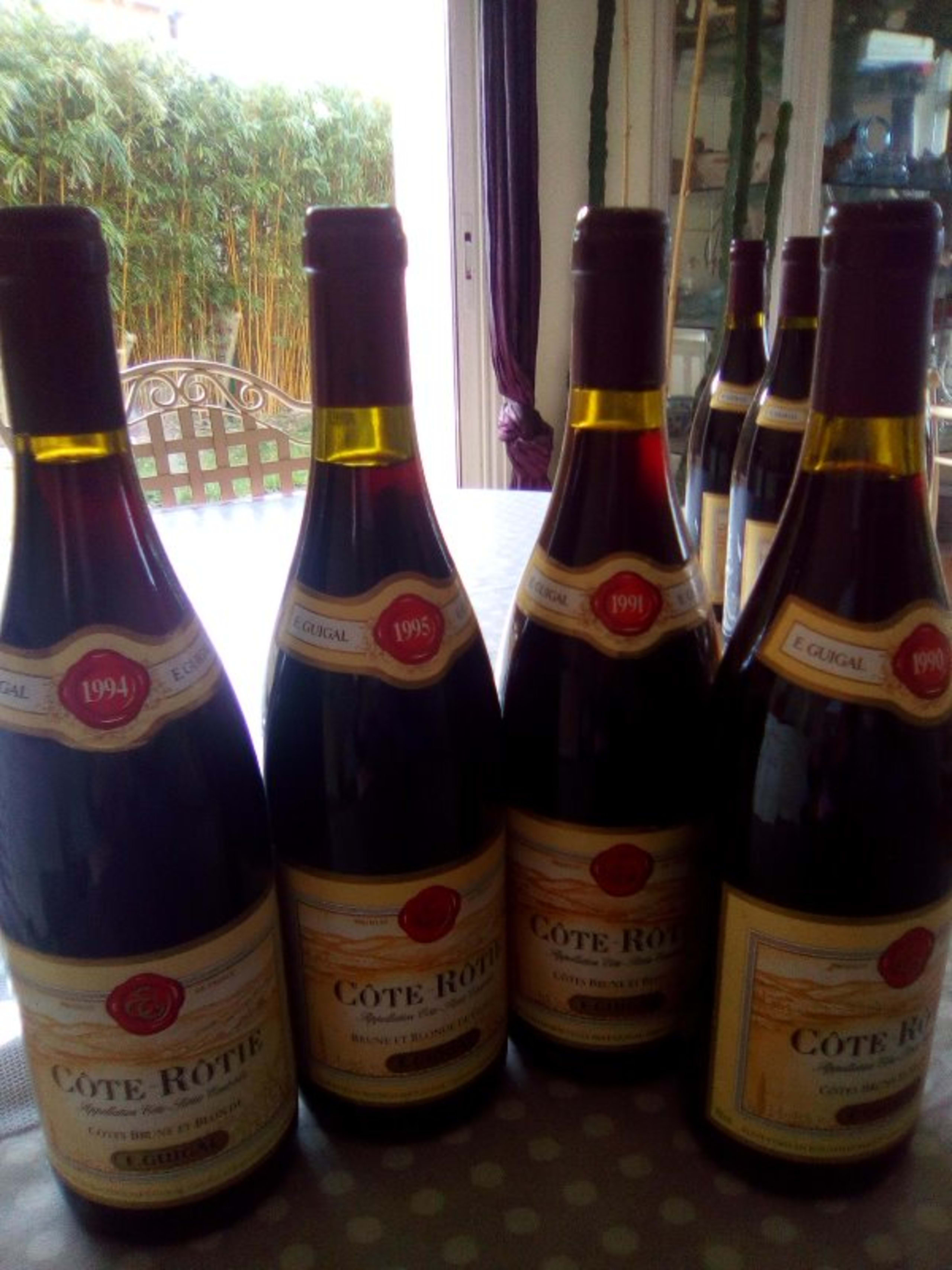 4 x Côte-Rôtie, Brune et Blonde, GUIGAL, 1990/1991/1994/1995
