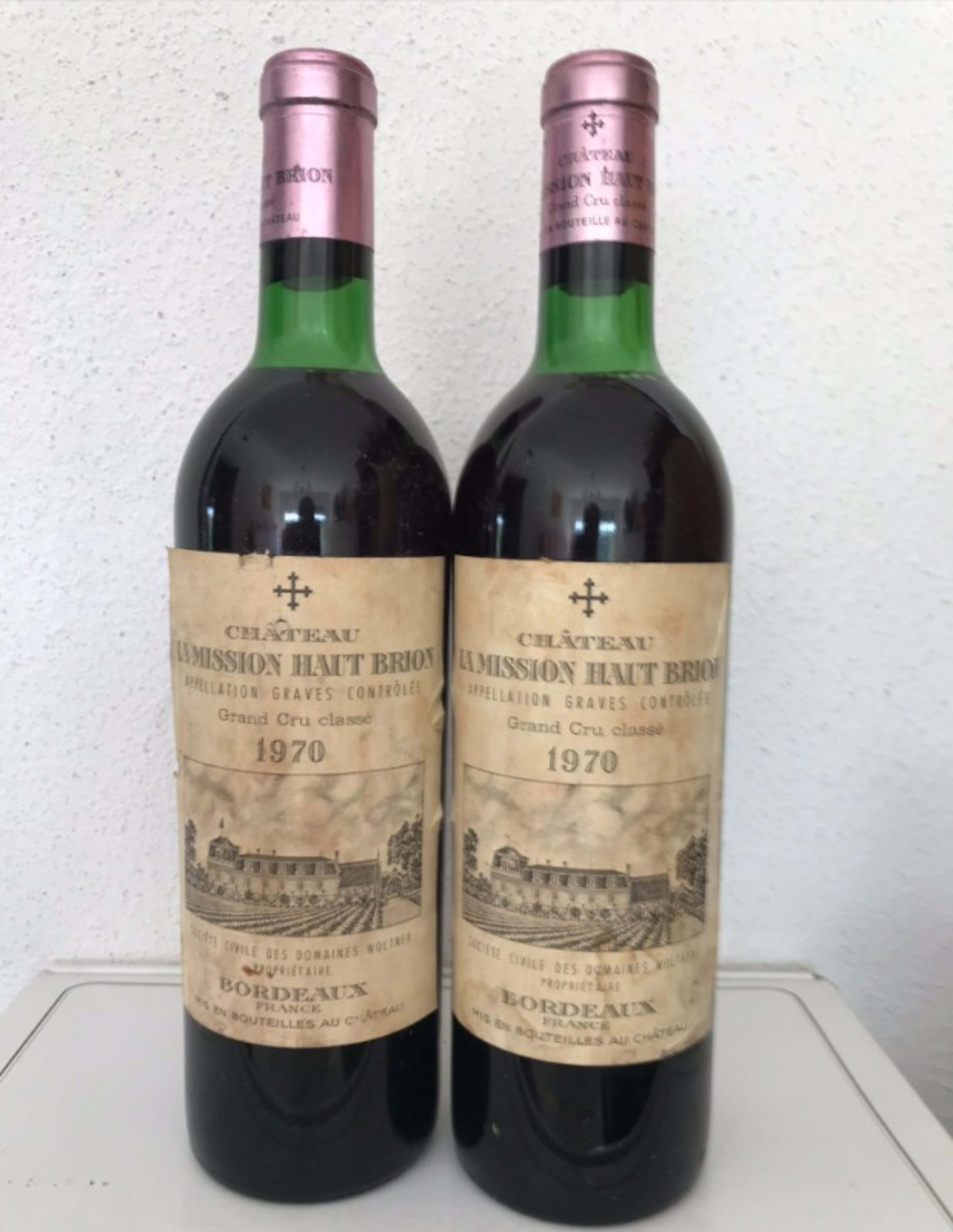 2 x Château La Mission Haut Brion, Graves, 1970