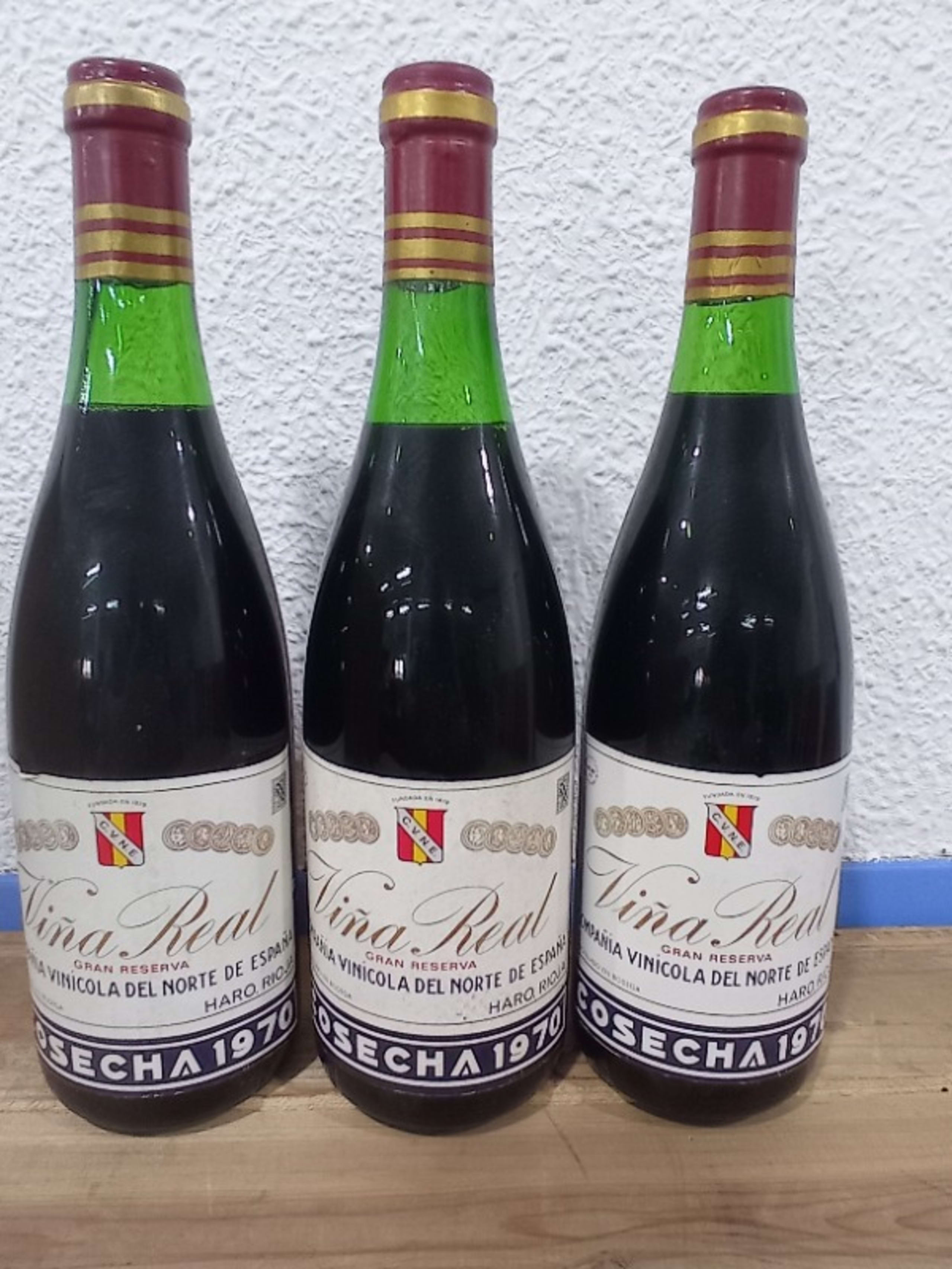 3 x Gran Reserva, Viña Real CVNE, Rioja, 1970