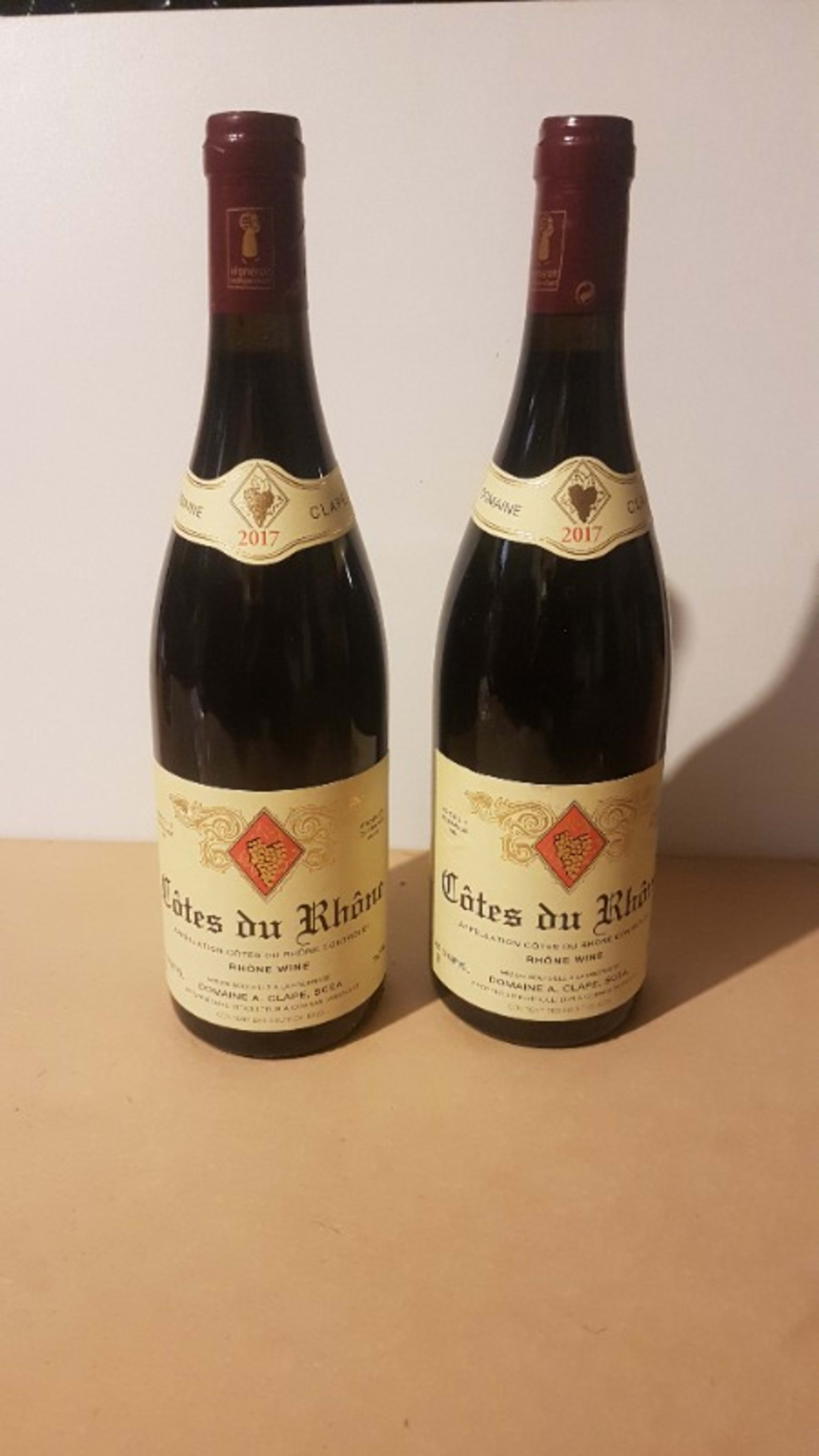 2 x Côtes-du-Rhône, A.Clape, 2017