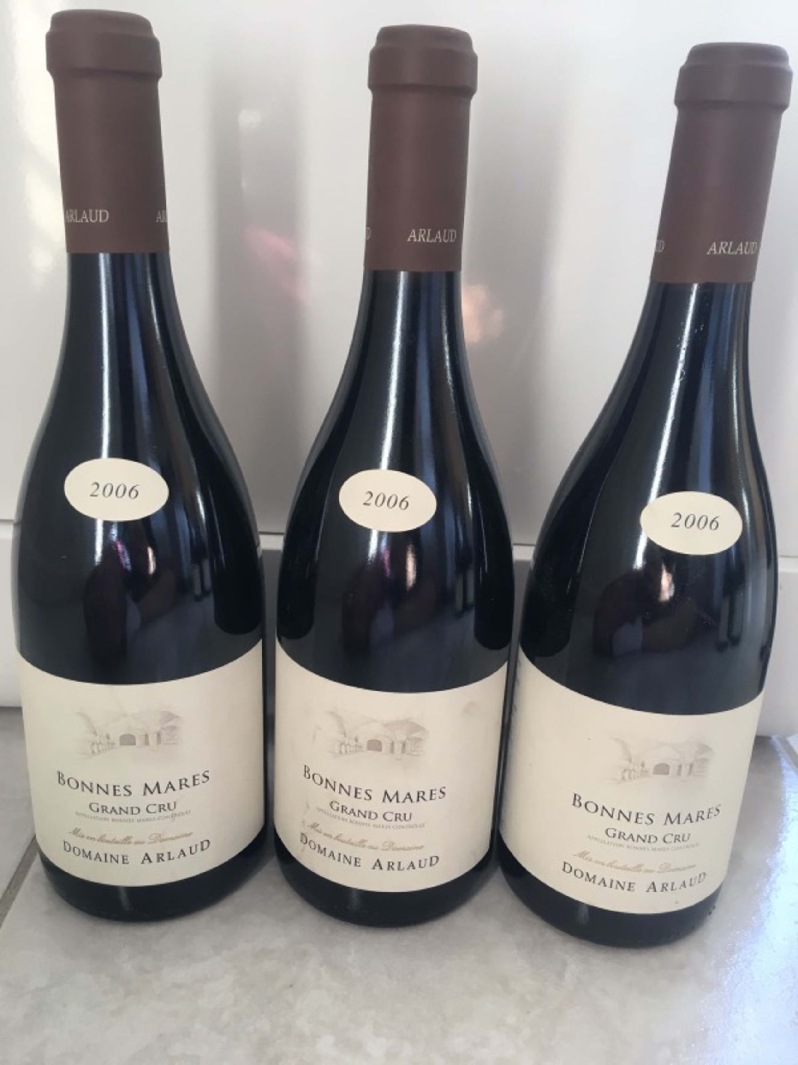 3 x Bonnes-Mares, Grand Cru, Domaine Arlaud, 2006