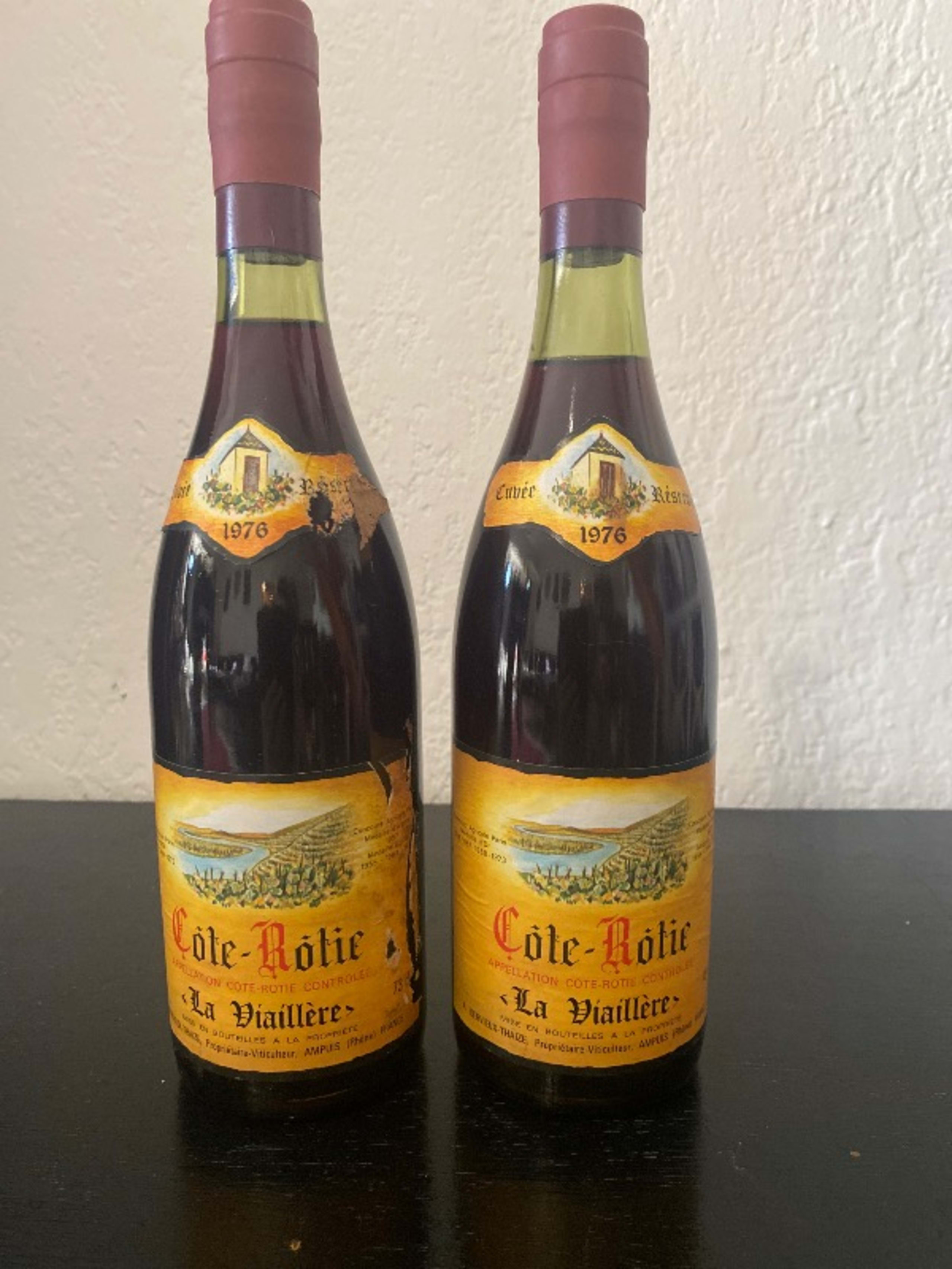 2 x Côte-Rôtie, La Viaillere, Dervieux-Thaize, 1976