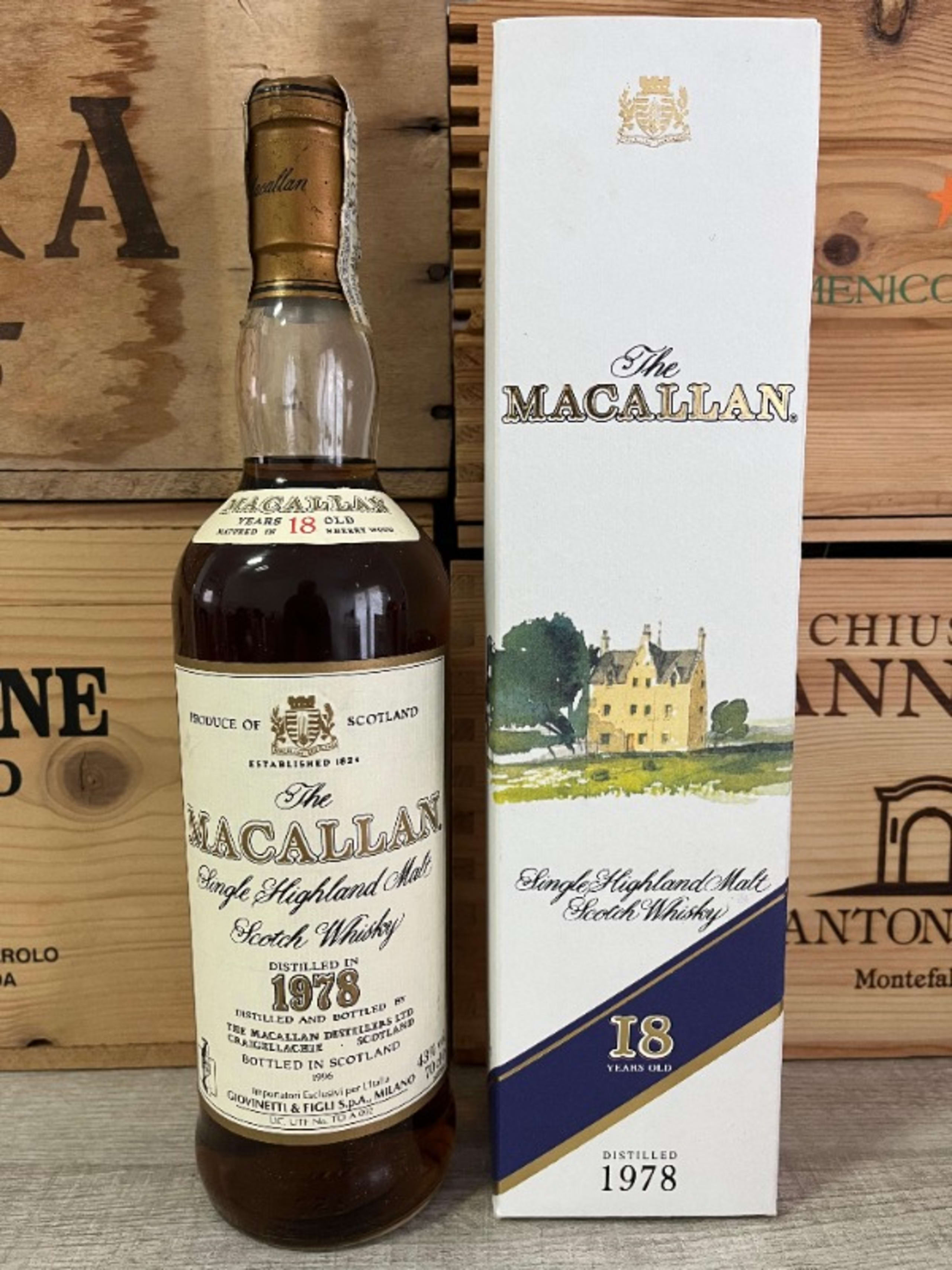 18 years old - Matured sherry Wood, Macallan, Whisky, 1978