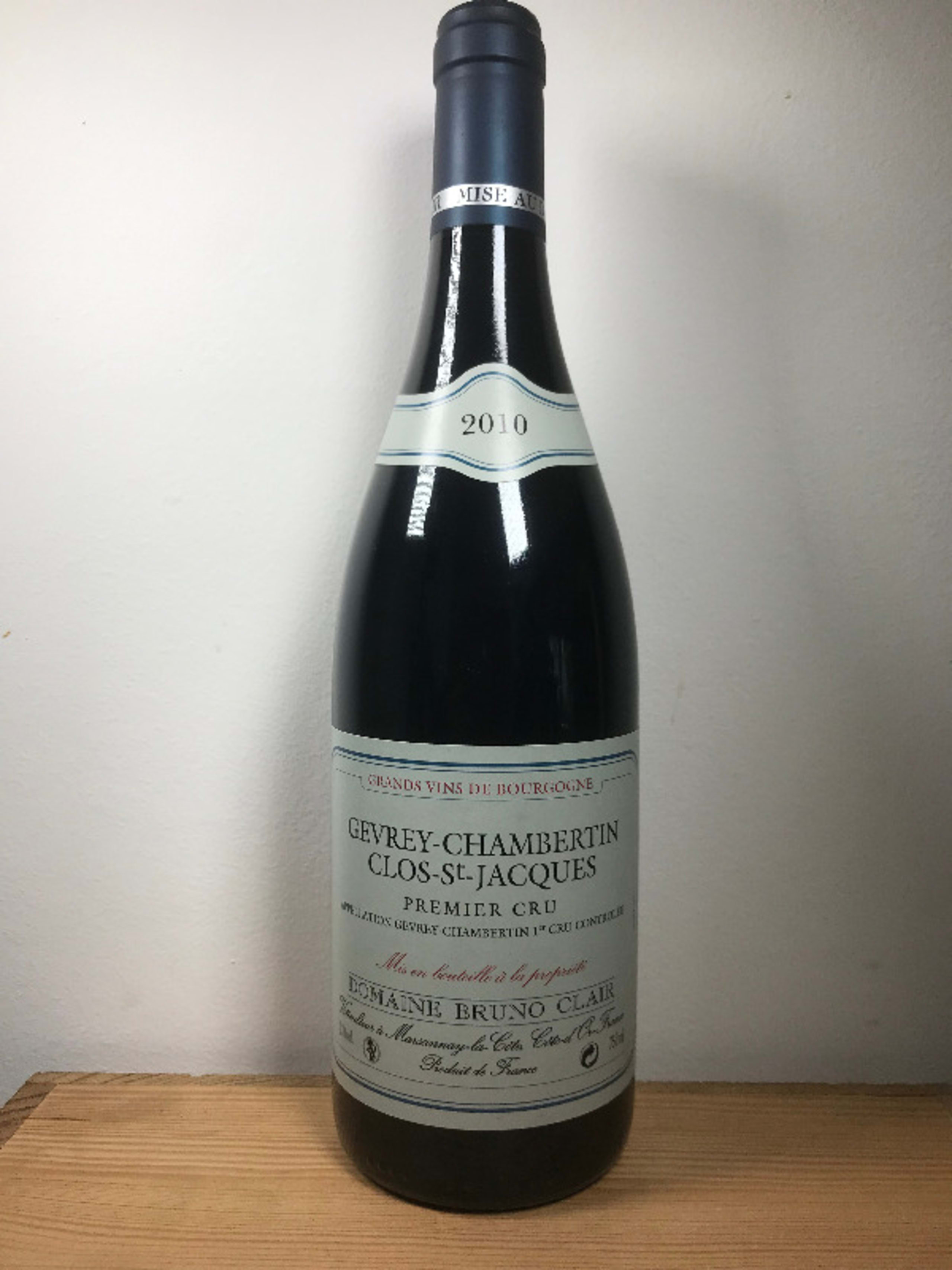 Gevrey-Chambertin, 1er cru - Clos Saint Jacques, Bruno Clair, 2010