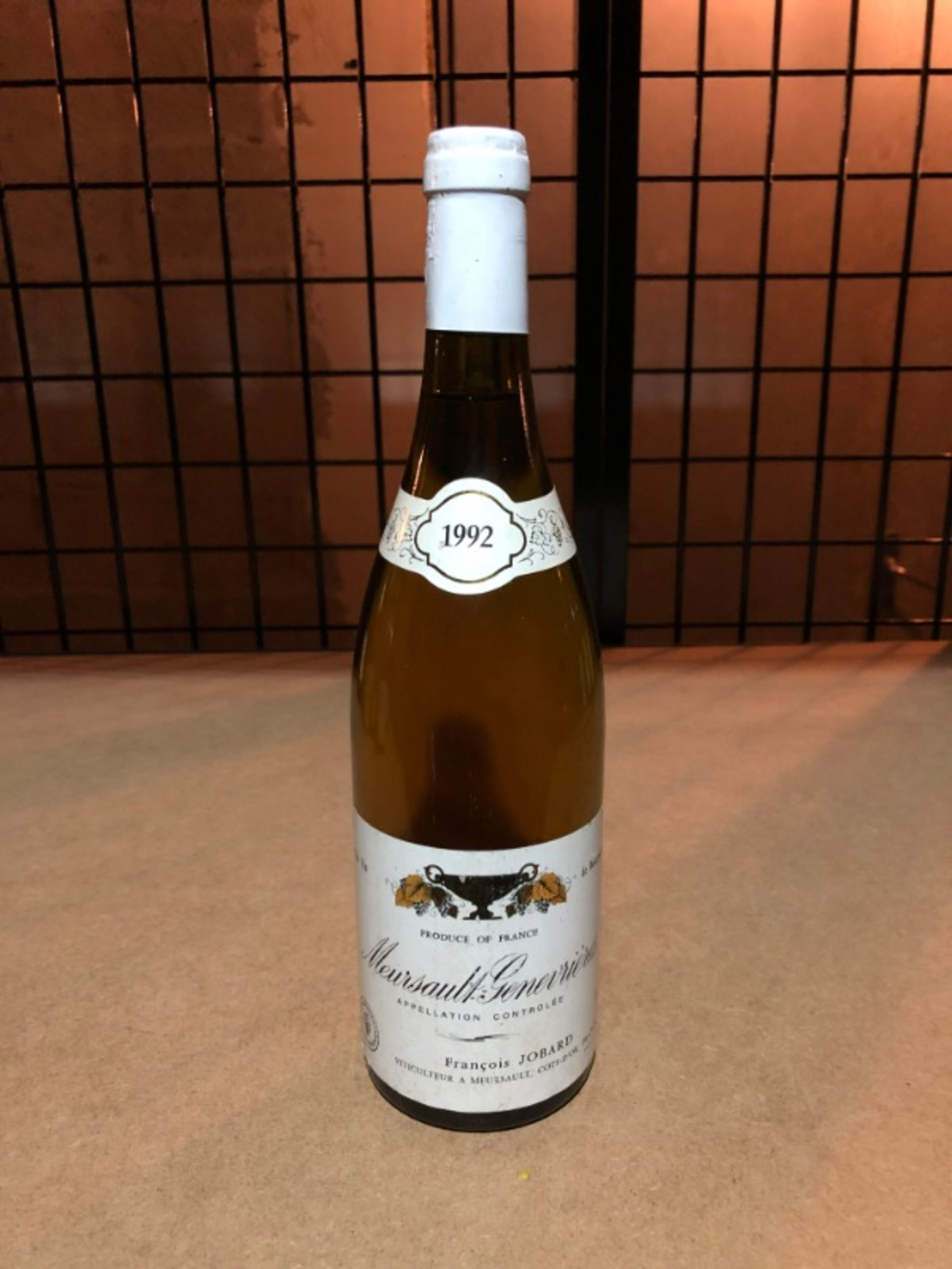 Meursault, 1-er cru - Genevrieres, Francois et Antoine Jobard, 1992