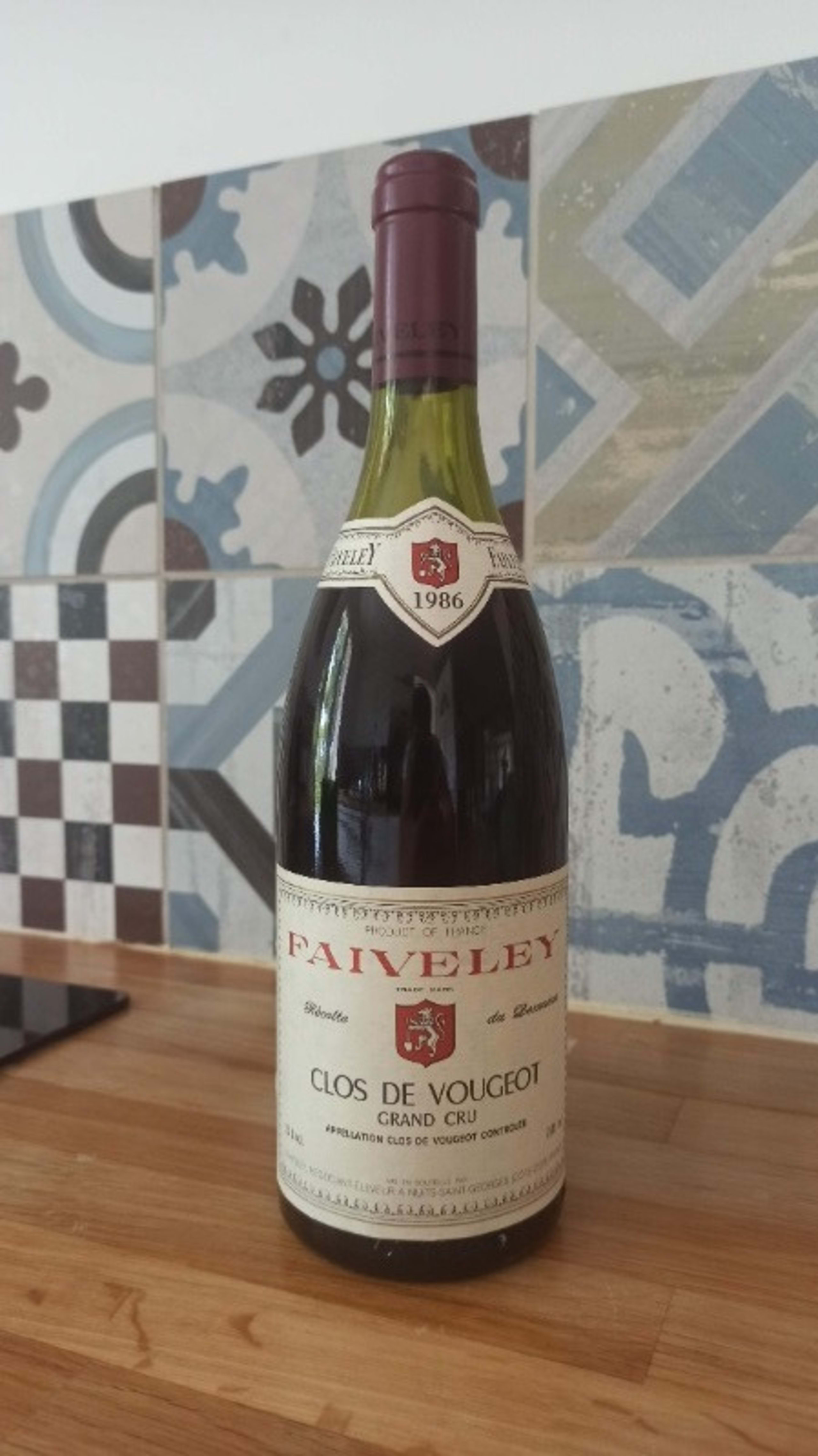 Nuits-Saint-Georges, Grand cru - Clos de Vougeot, Faiveley, 1986