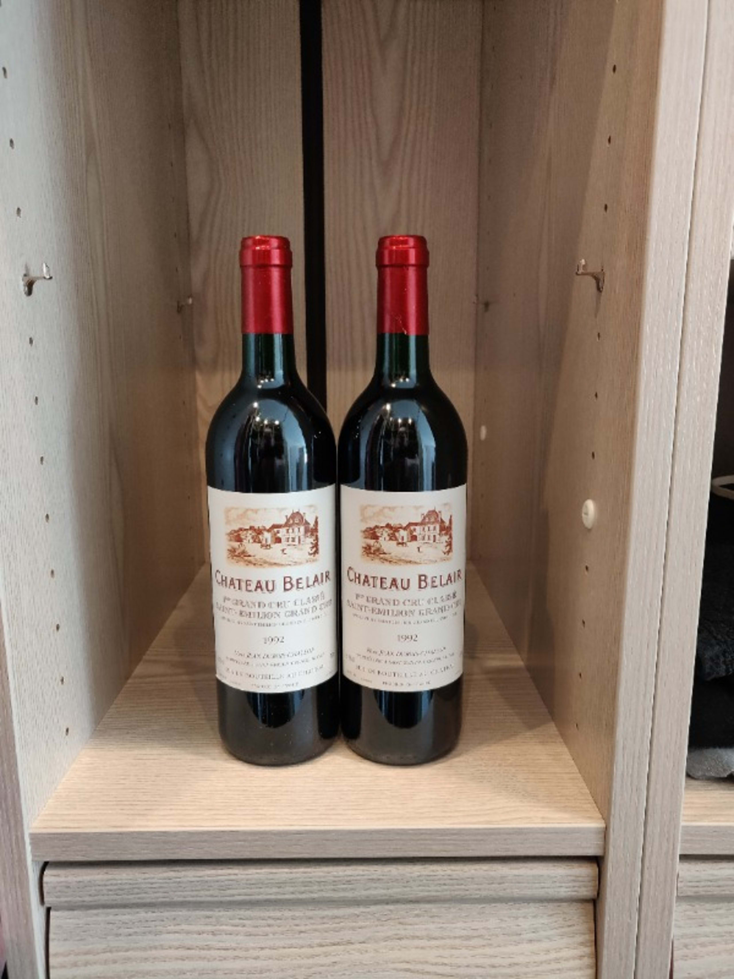 2 x Château Belair, Saint-Émilion Grand Cru, 1992