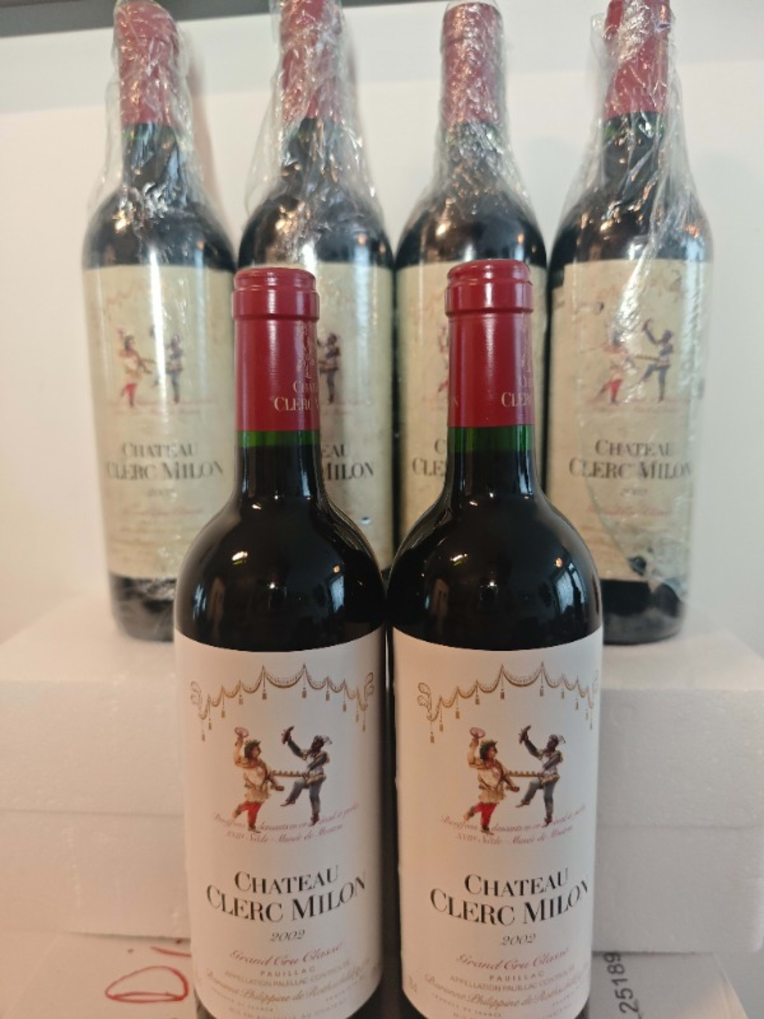 6 x Château Clerc Milon, Pauillac, 2002