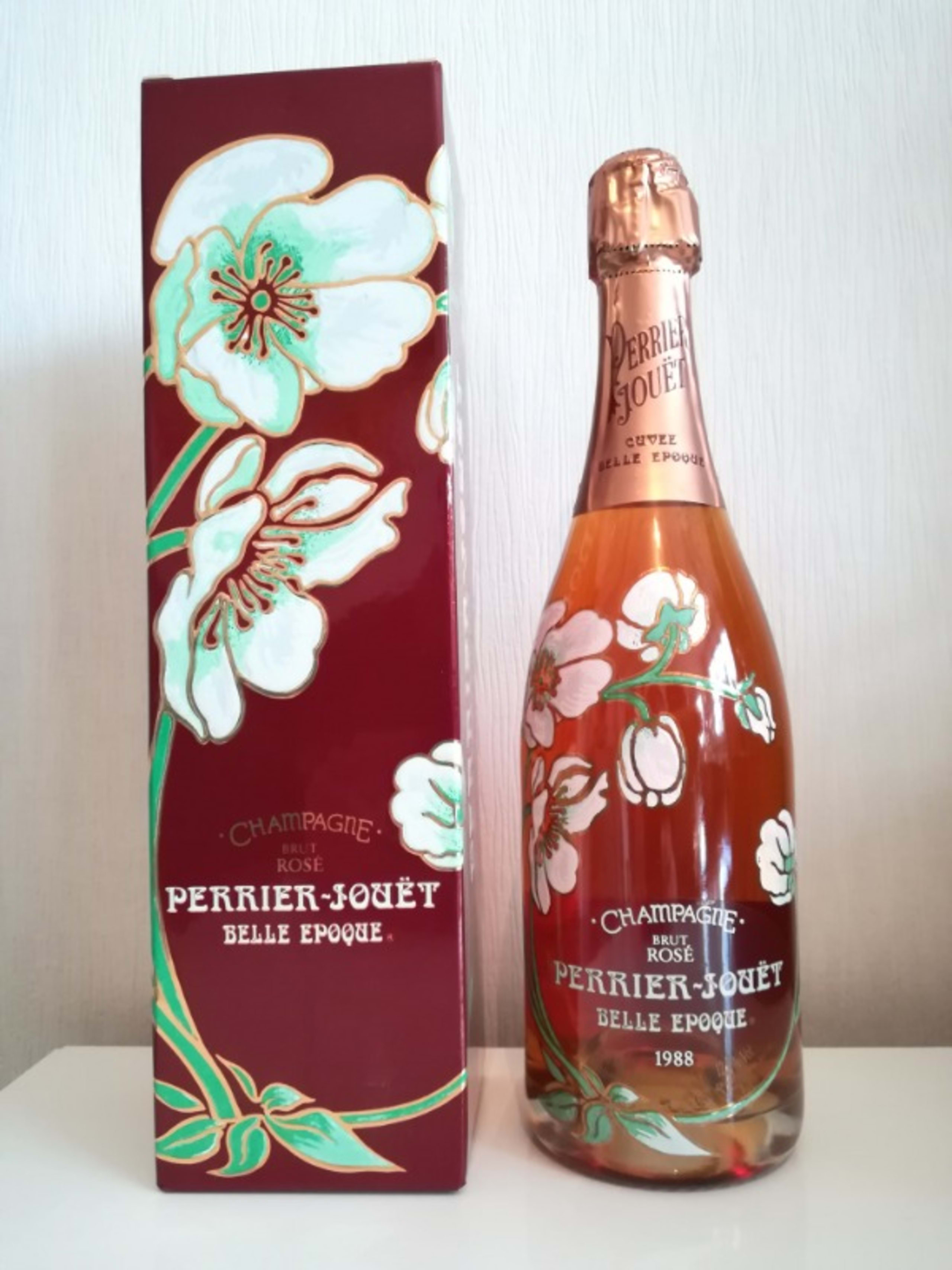 2 x Belle Epoque Rosé, PERRIER JOUET EPERNAY, Champagne, 1988