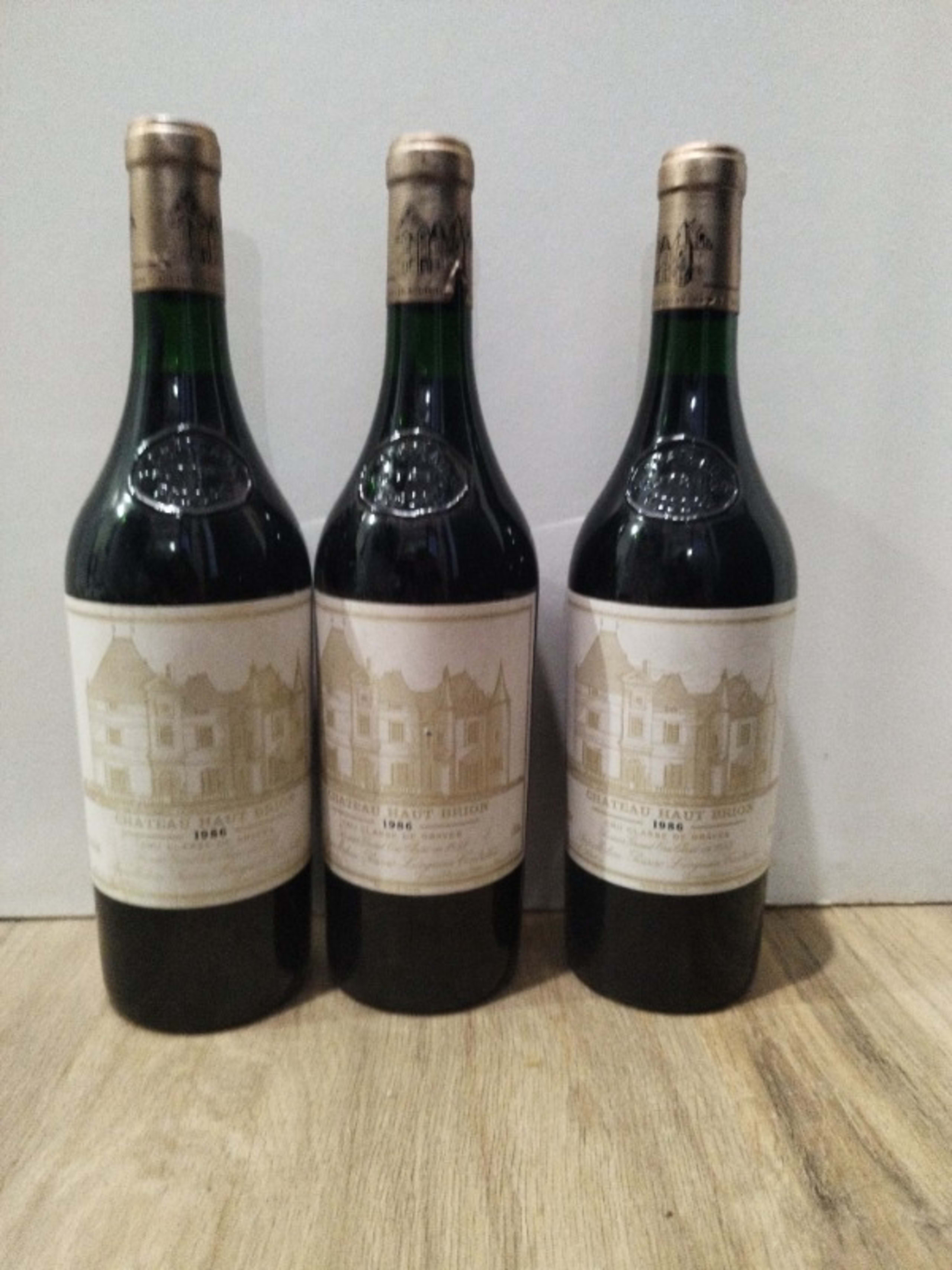 3 x château Haut-Brion, Pessac-Léognan, 1986