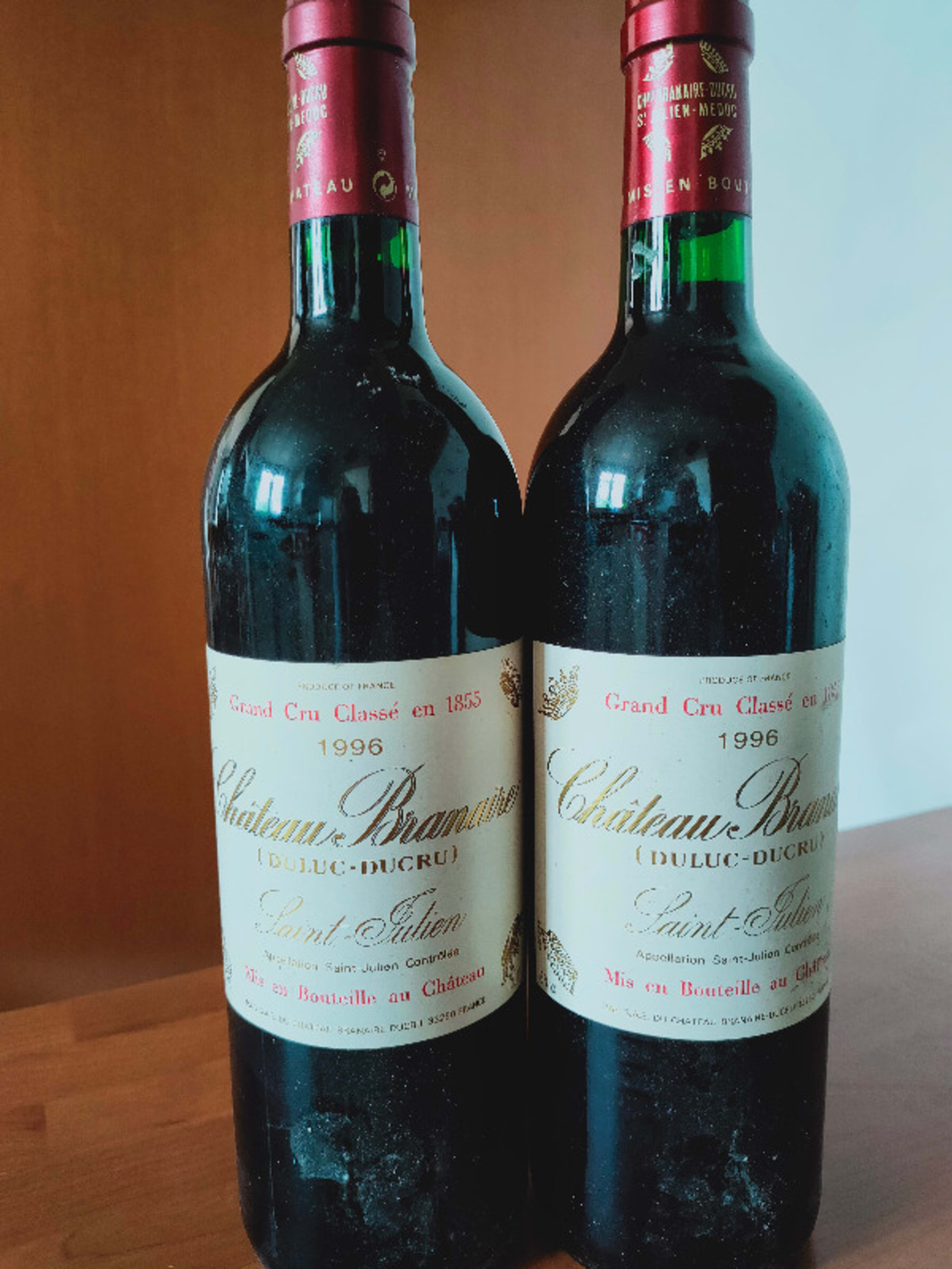 2 x Château Branaire Duluc Ducru, Saint-Julien, 1996
