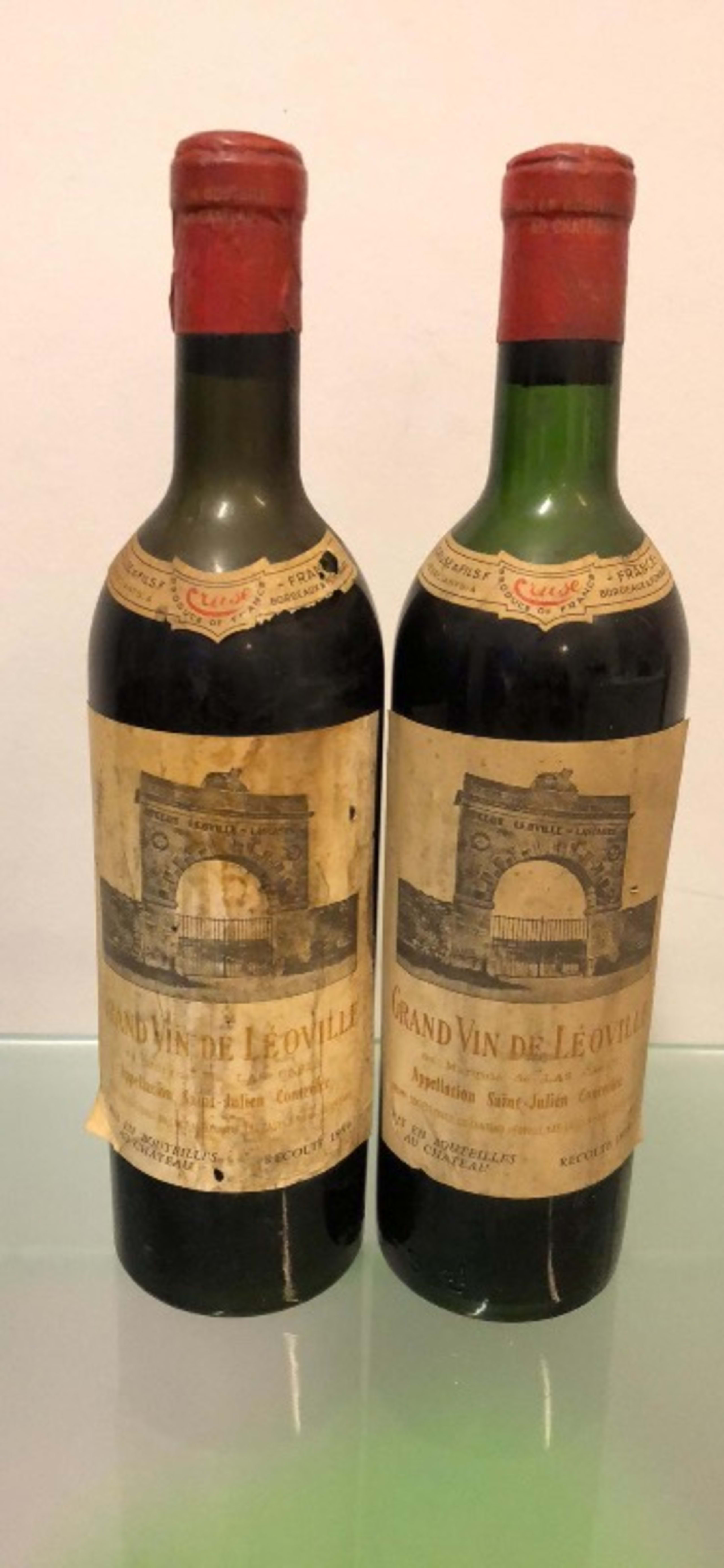 2 x Château du Marquis de Las Cases, Saint-Julien, 1959
