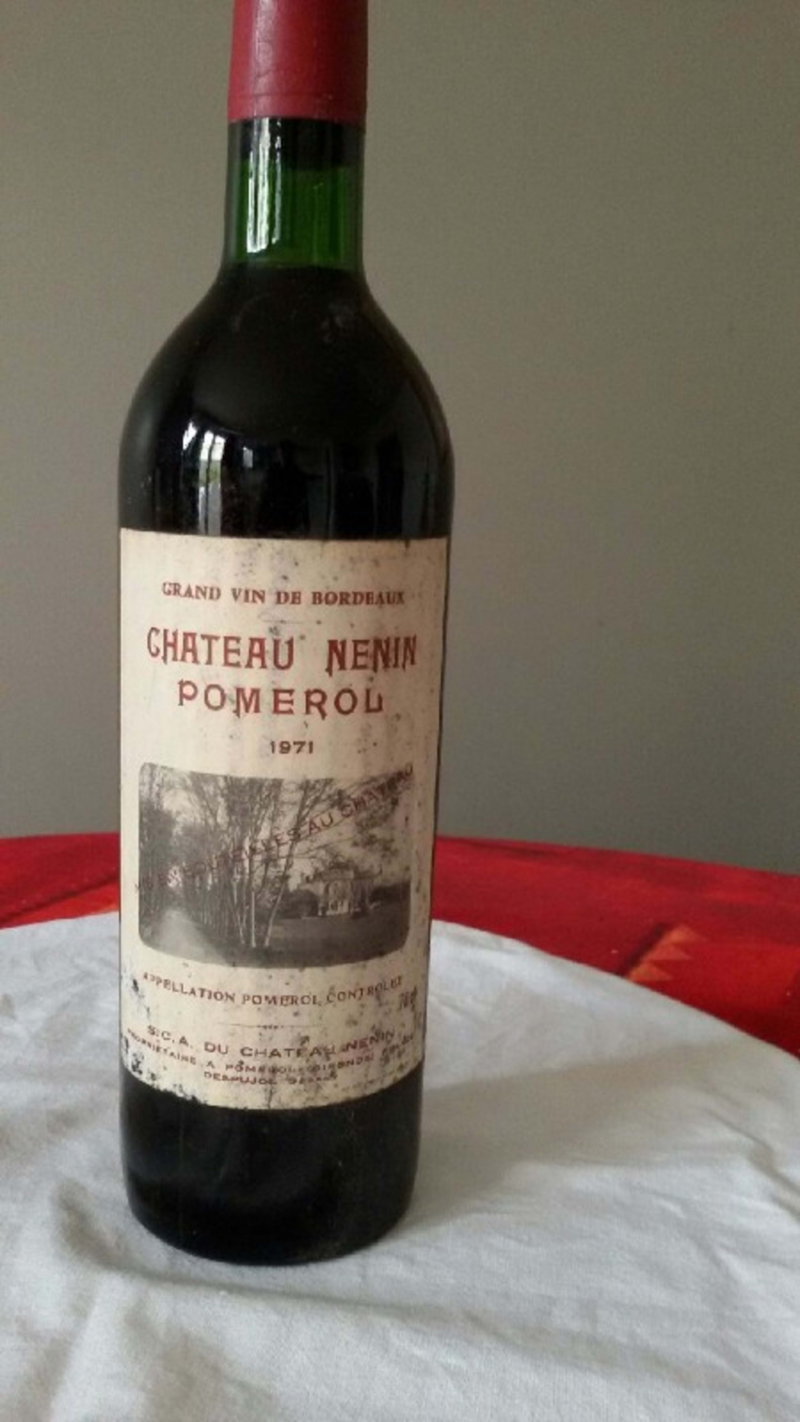 Château Nénin, Pomerol, 1971