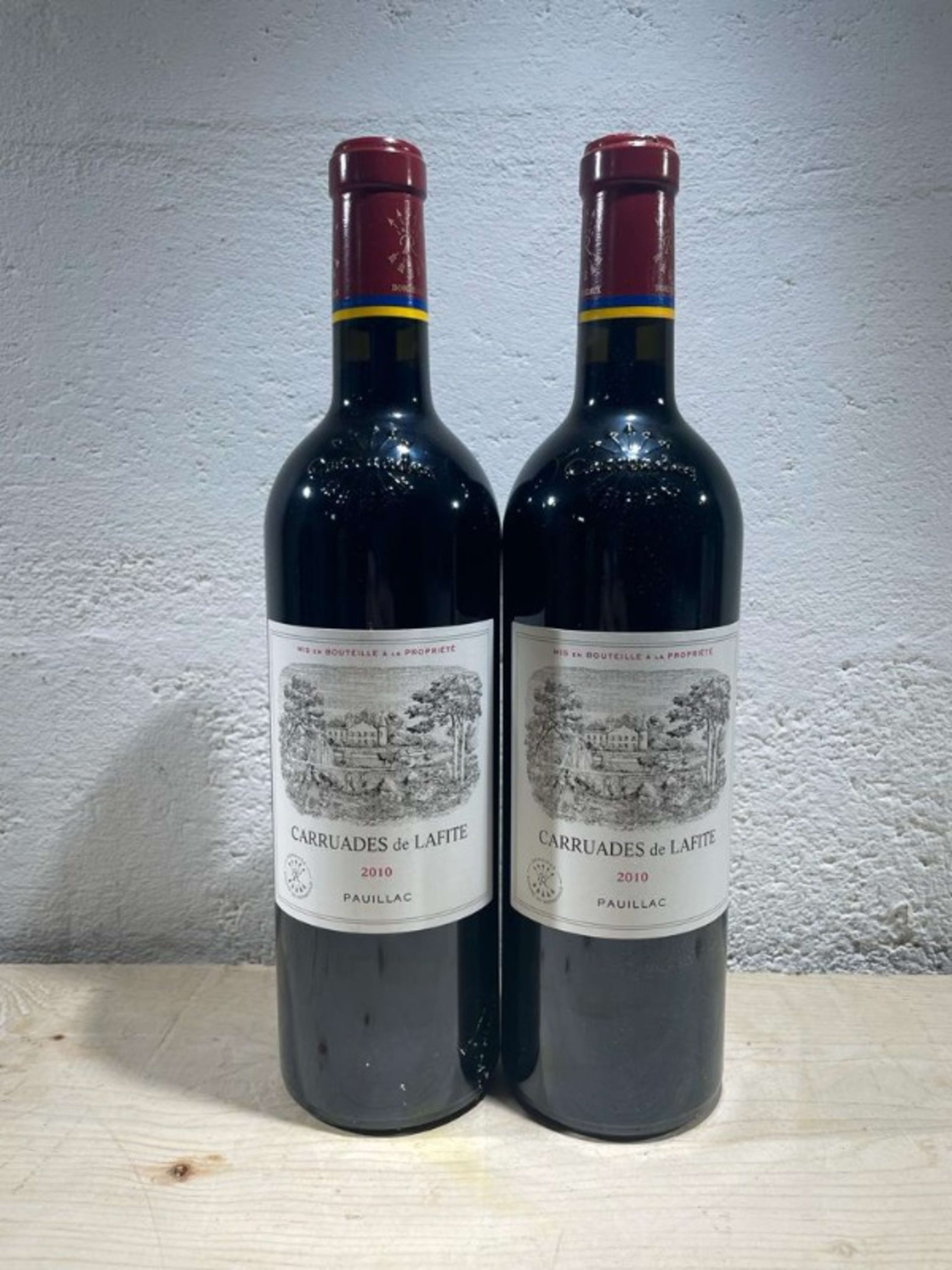 2 x Carruades, château Lafite Rothschild, Pauillac, 2010