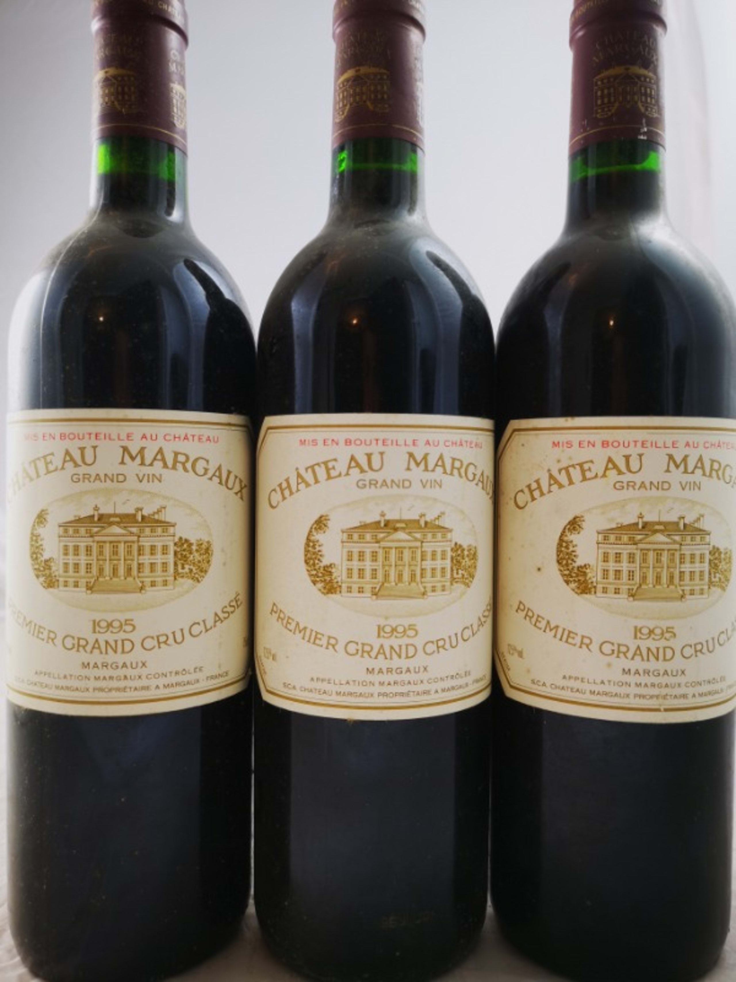 3 x Château Margaux, Margaux, 1995