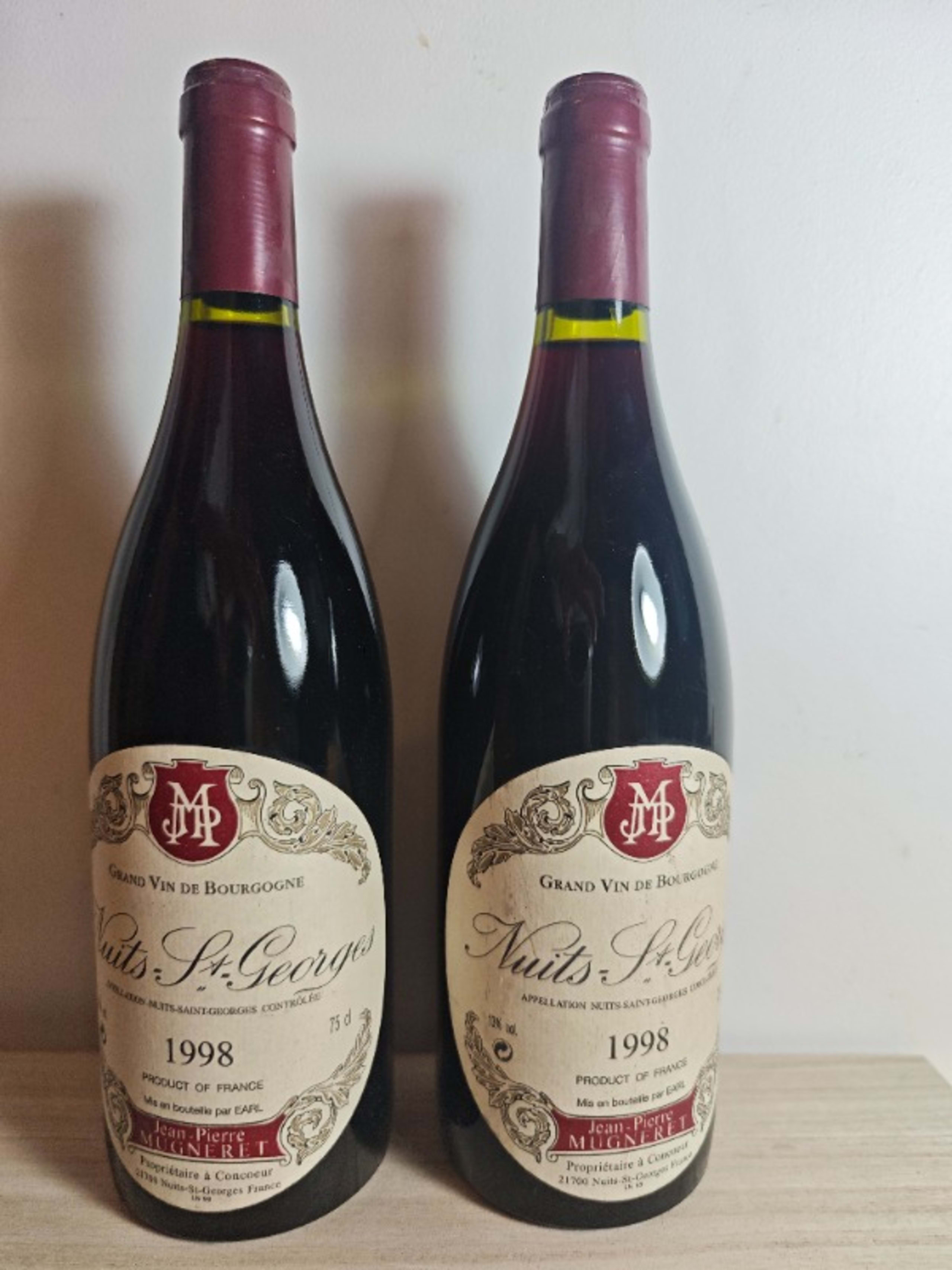 2 x Nuits-Saint-Georges, Jean Pierre Mugneret, 1998