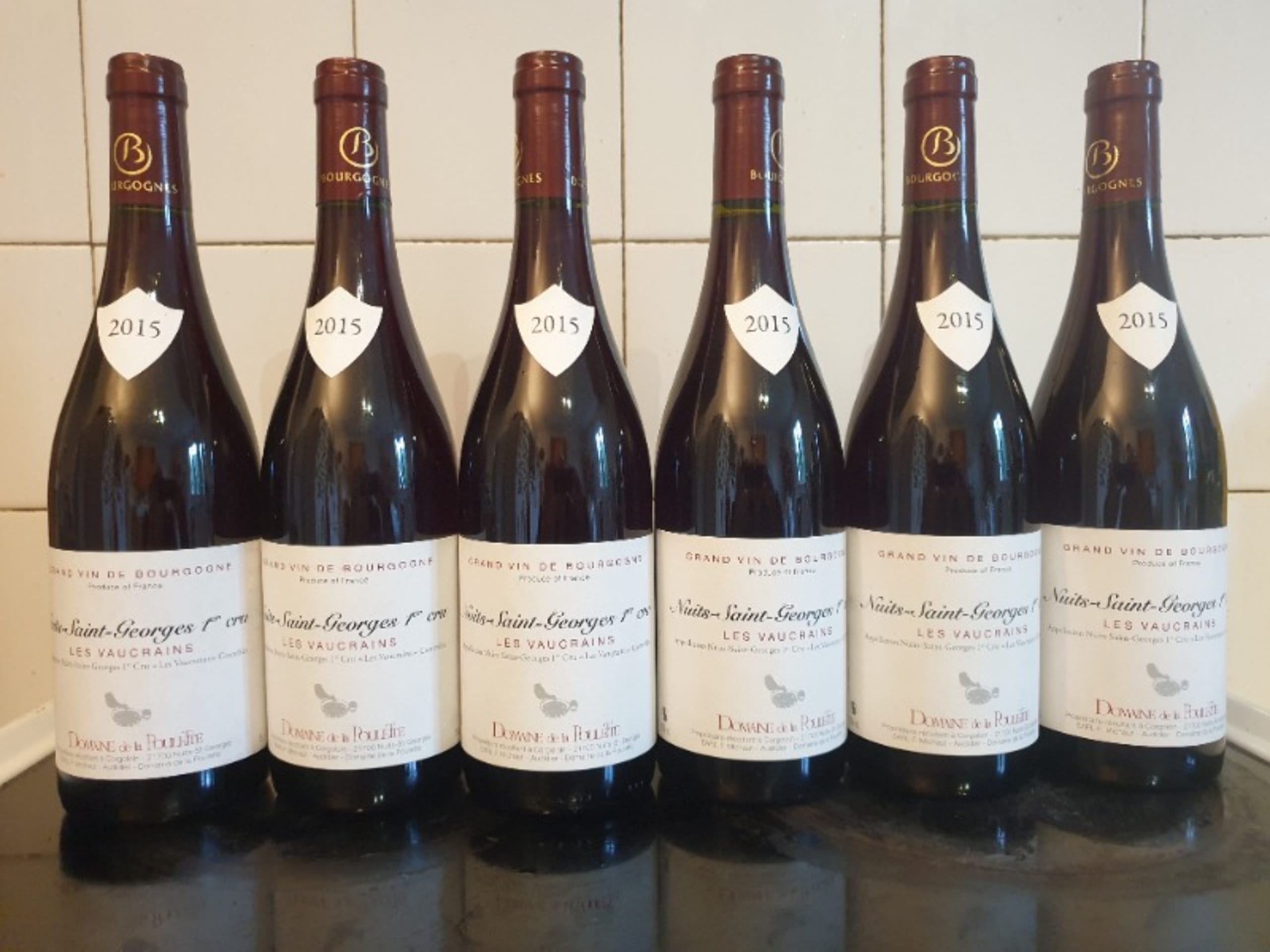 6 x Nuits-Saint-Georges, 1 cru les Vaucrains, Domaine de la Poulette, 2015