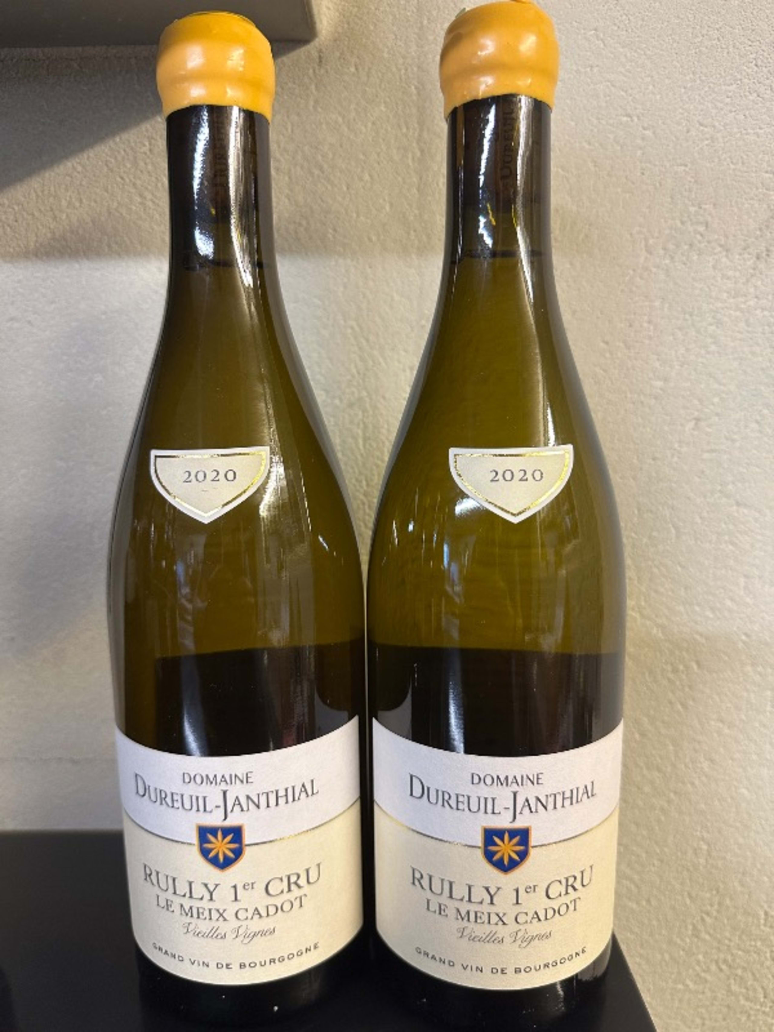 2 x Rully, 1er Cru Meix Cadot Vieilles Vignes, Domaine Dureuil Janthial, 2020