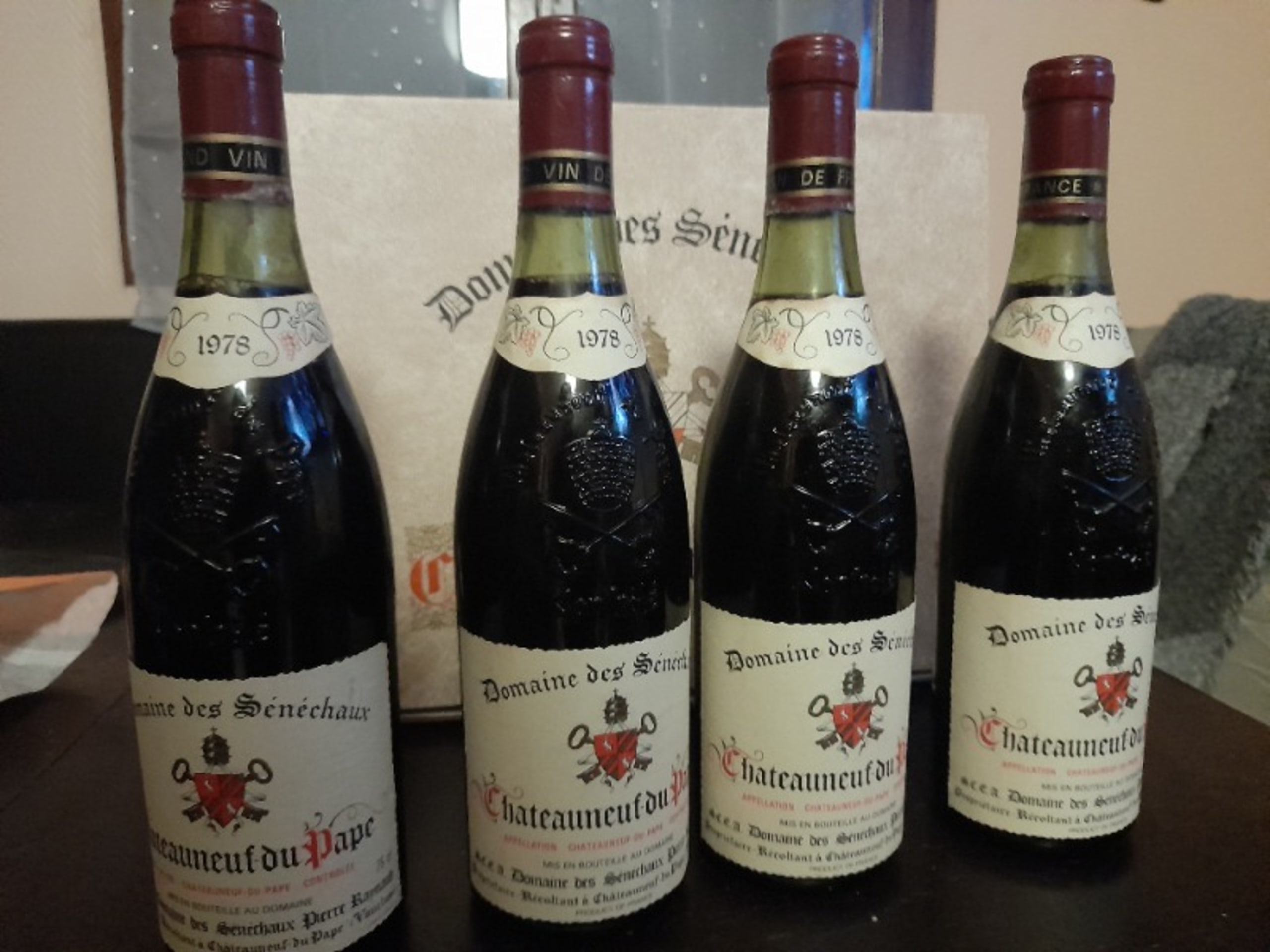 4 x Châteauneuf-du-Pape, Domaine des Sénéchaux, 1978