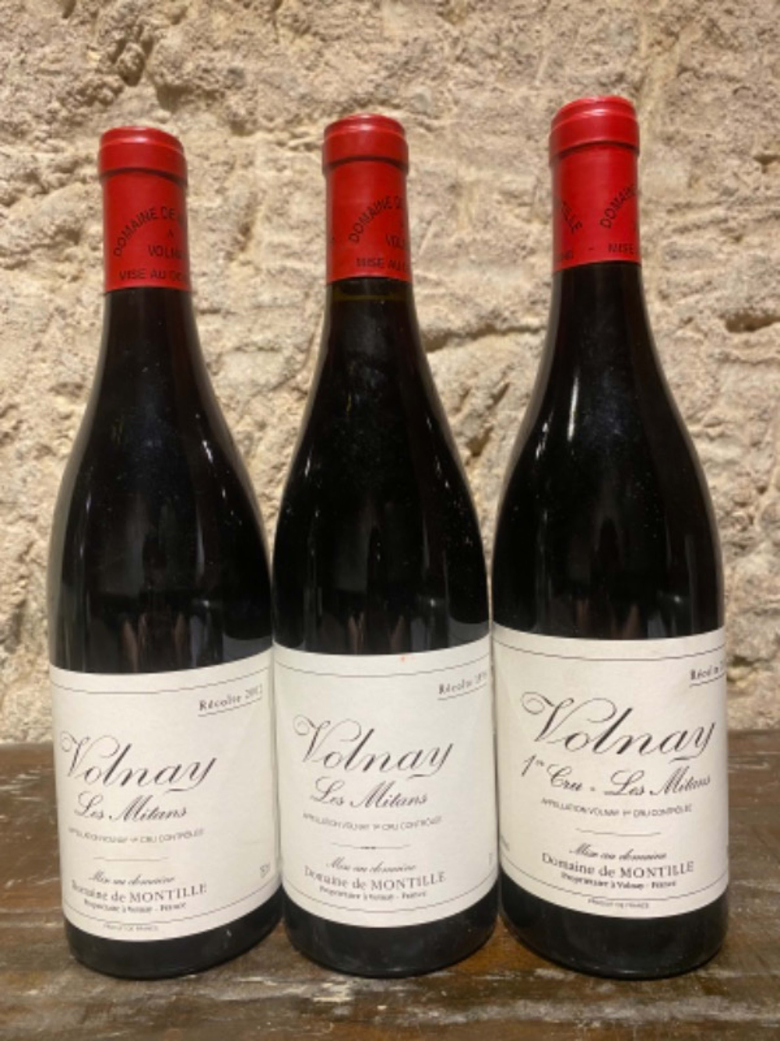3 x Volnay, Les Mitans, Domaine de Montille, 1999/2002/2003
