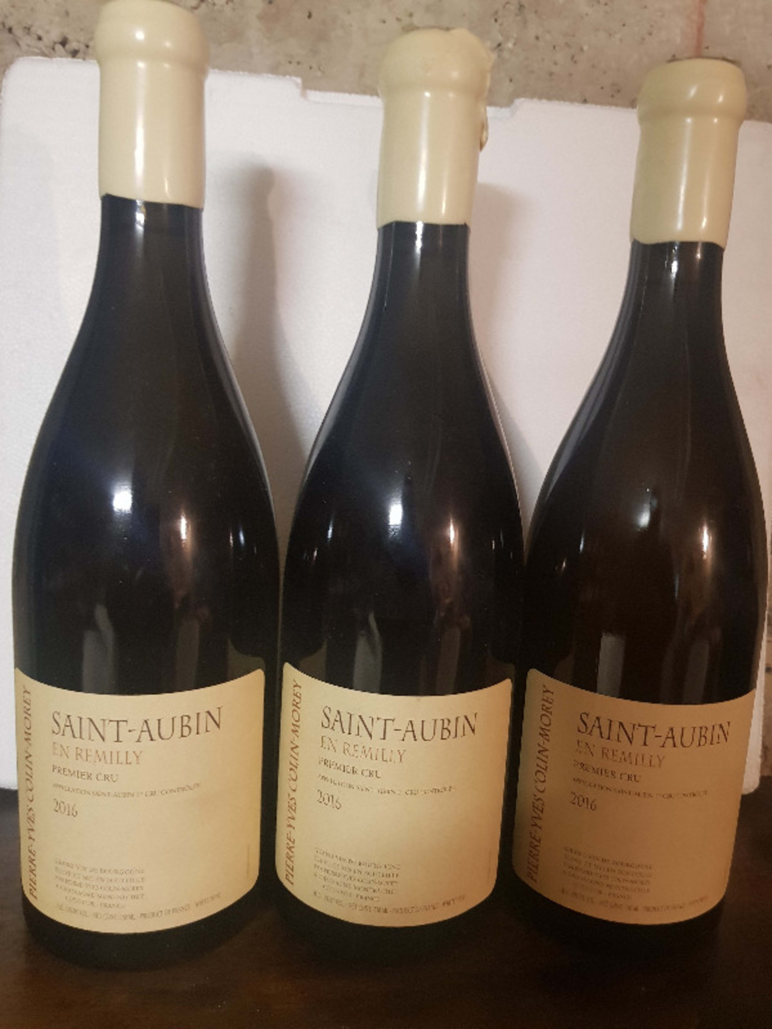 3 x Saint-Aubin, 1er cru Remilly, Domaine Pierre Yves Colin Morey, 2016
